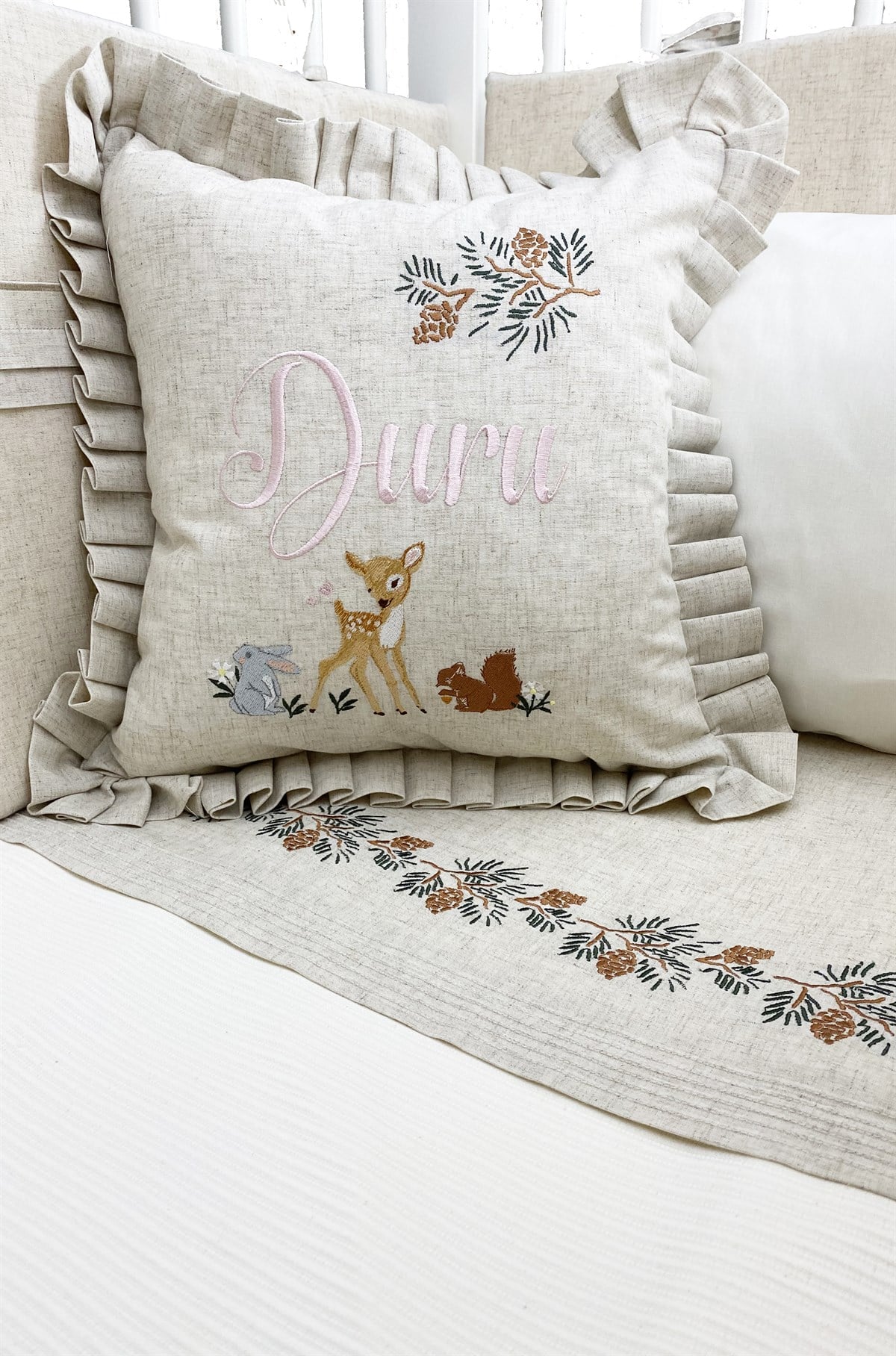 Gazelle Keten Dekoratif Yastık