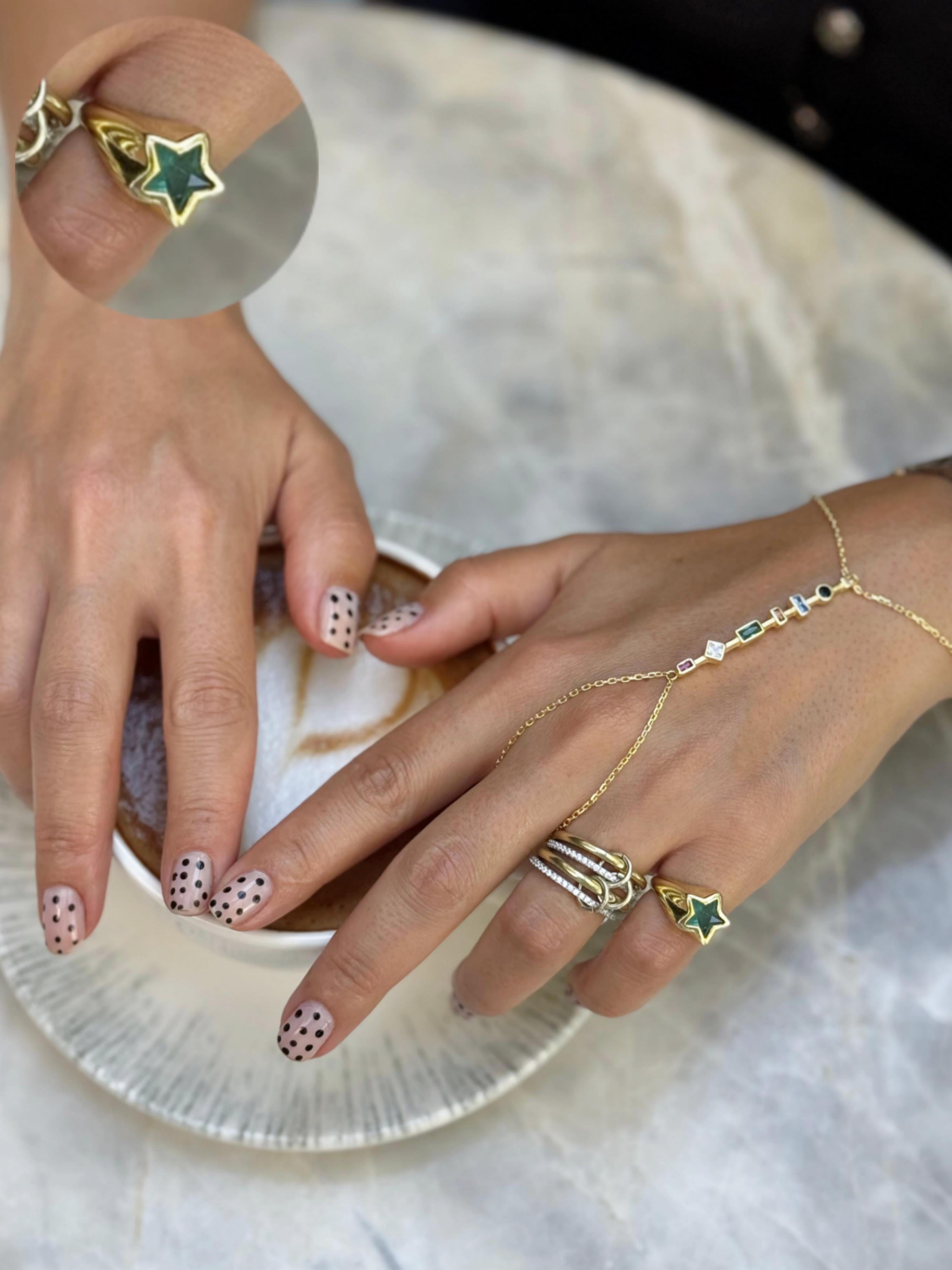 Doğal Taş Yıldız Yüzük