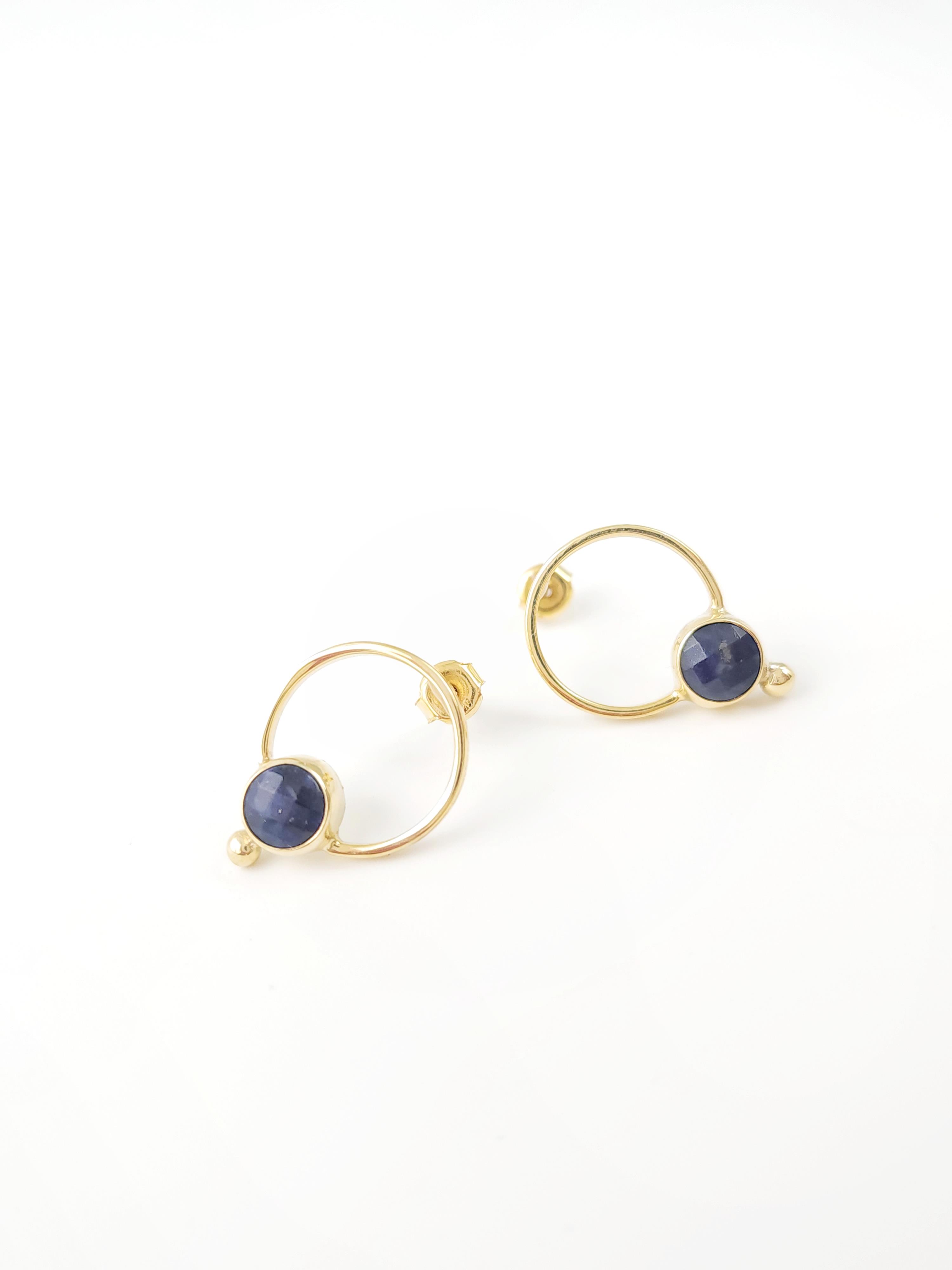 Doğaltaş Çember Küpe