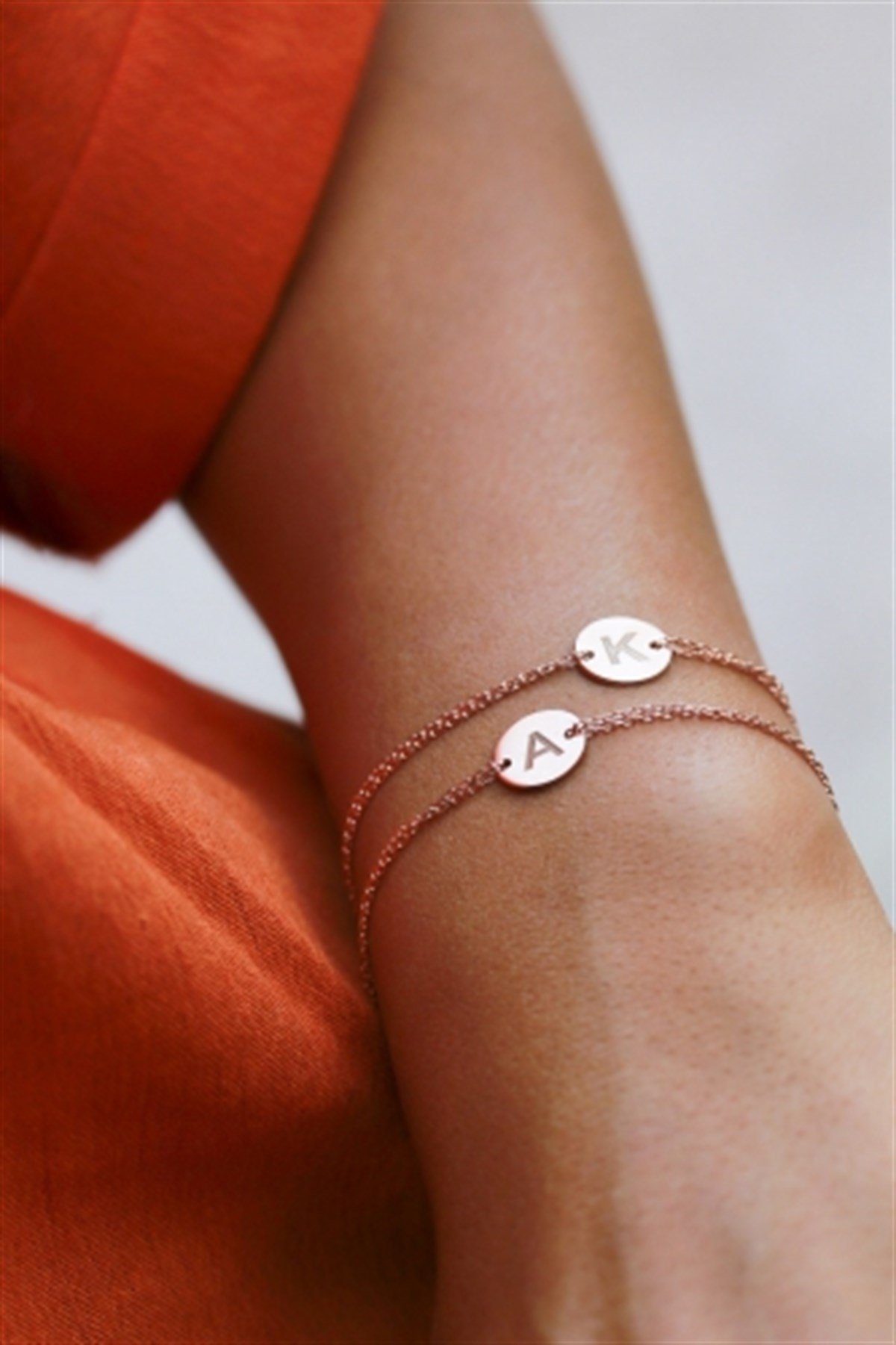 Handmade Çift Harf Bileklik