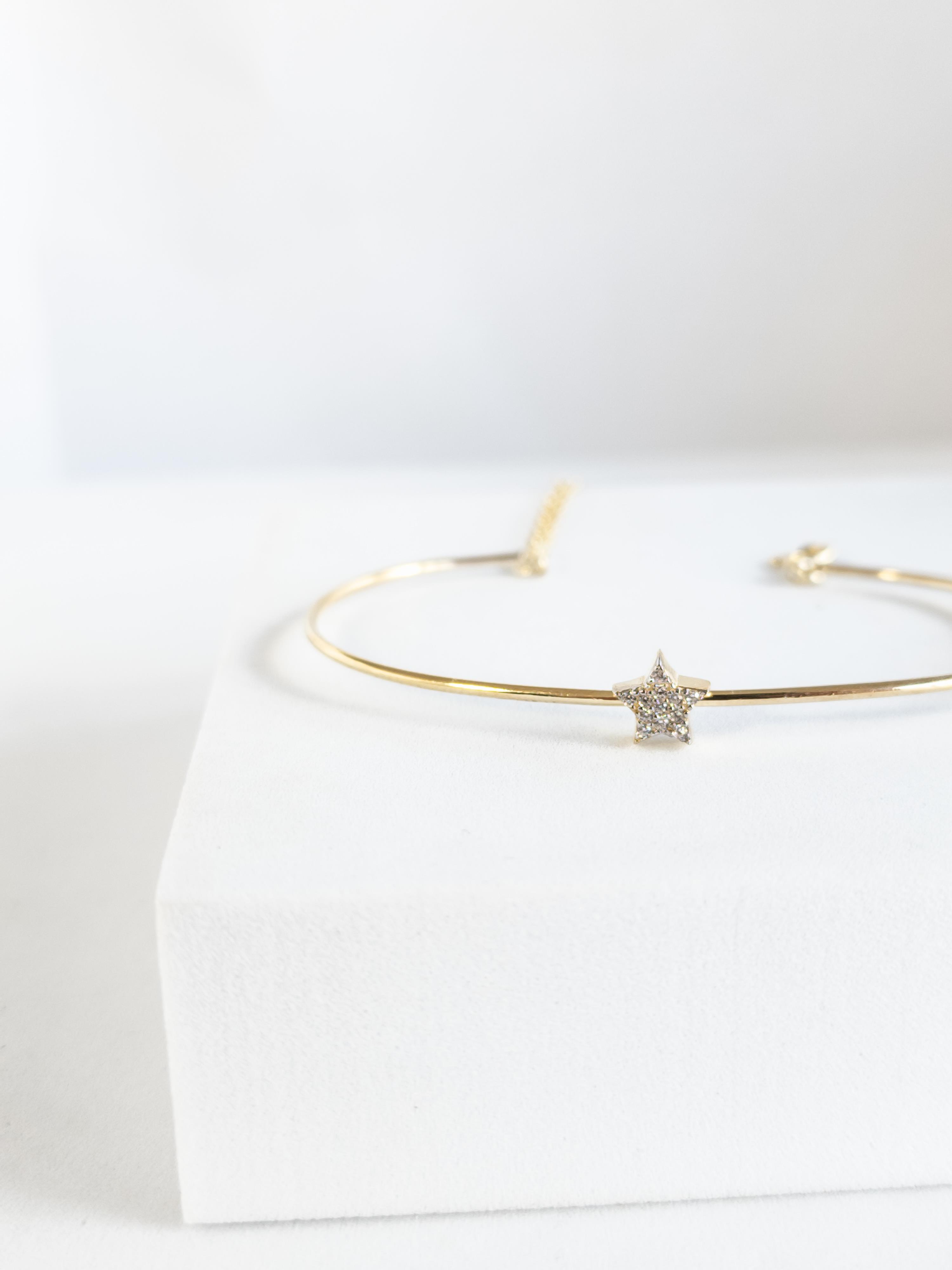 İnce Yıldız Bilezik