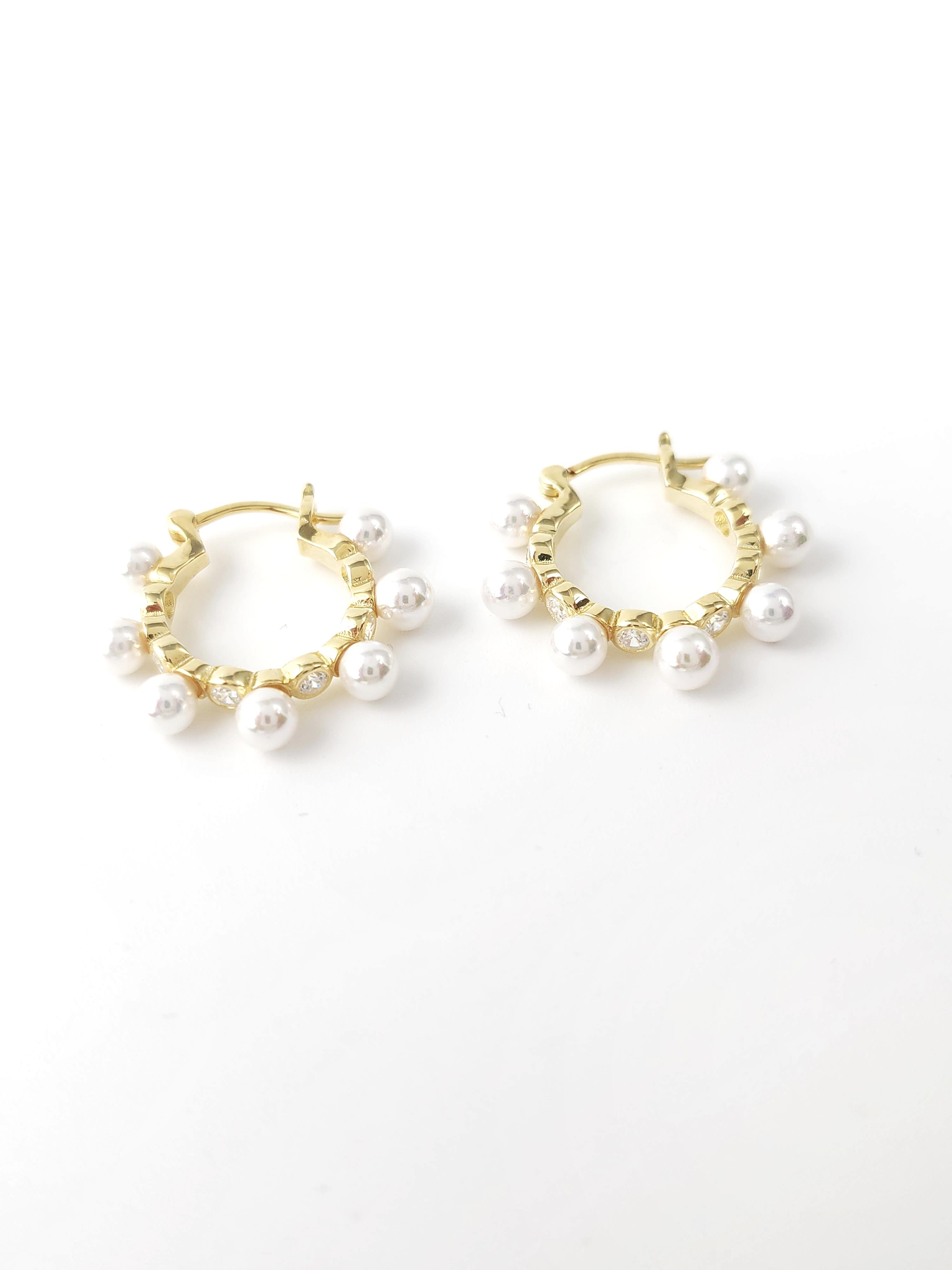 İtalyan İnci Tasarım Küpe