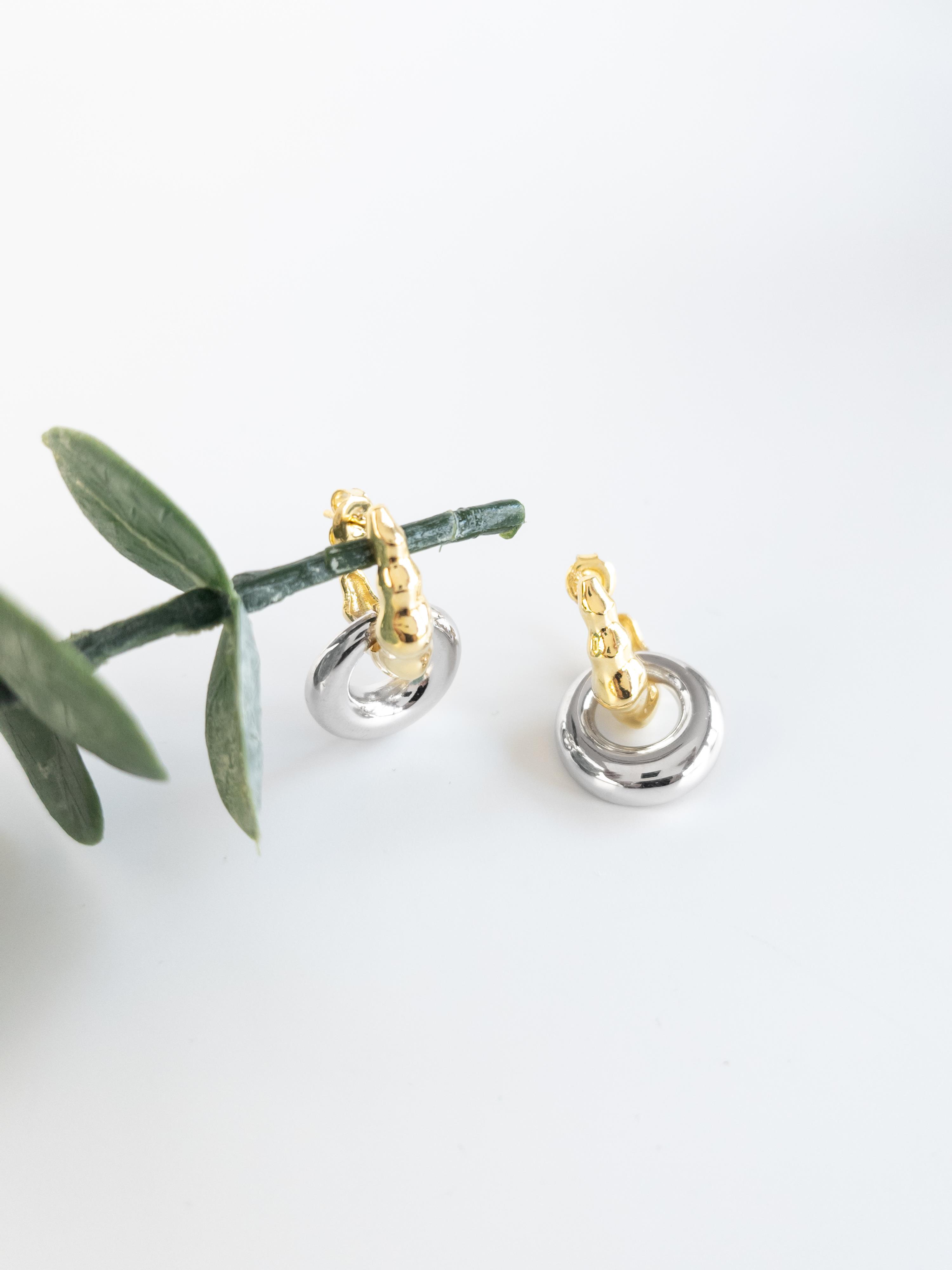 İtalyan Tasarım Halka Küpe