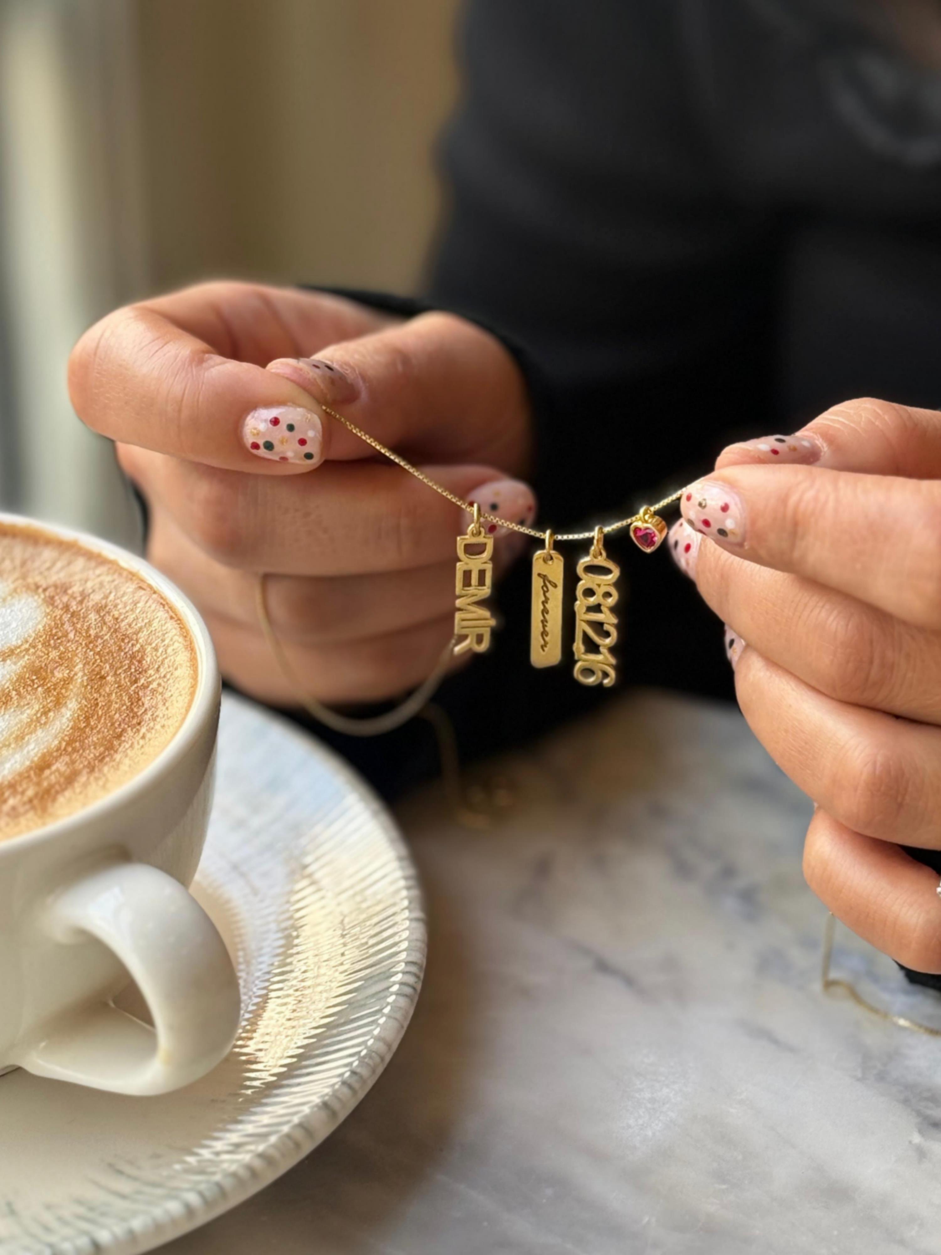 Kişiye Özel Tasarım Charm Kolye