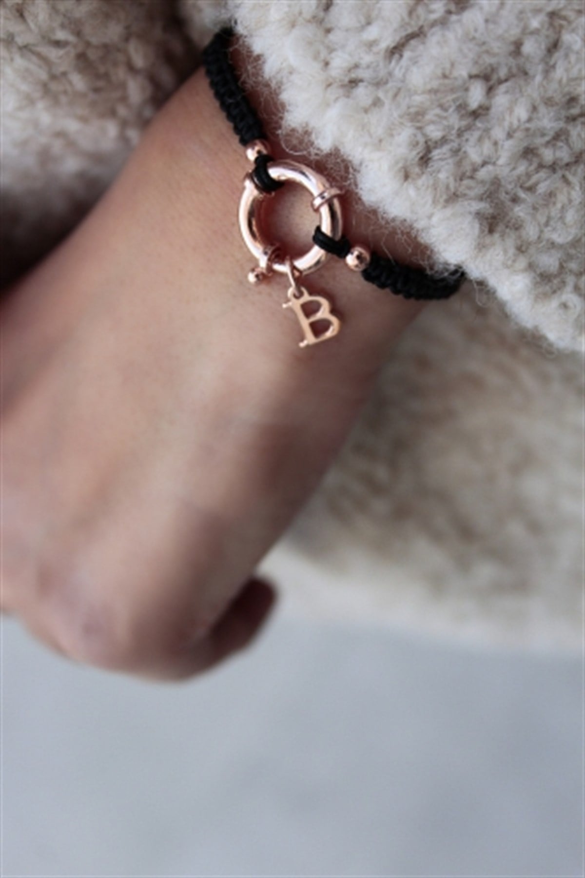 Makrome Harf Bileklik ( Tek Harf )