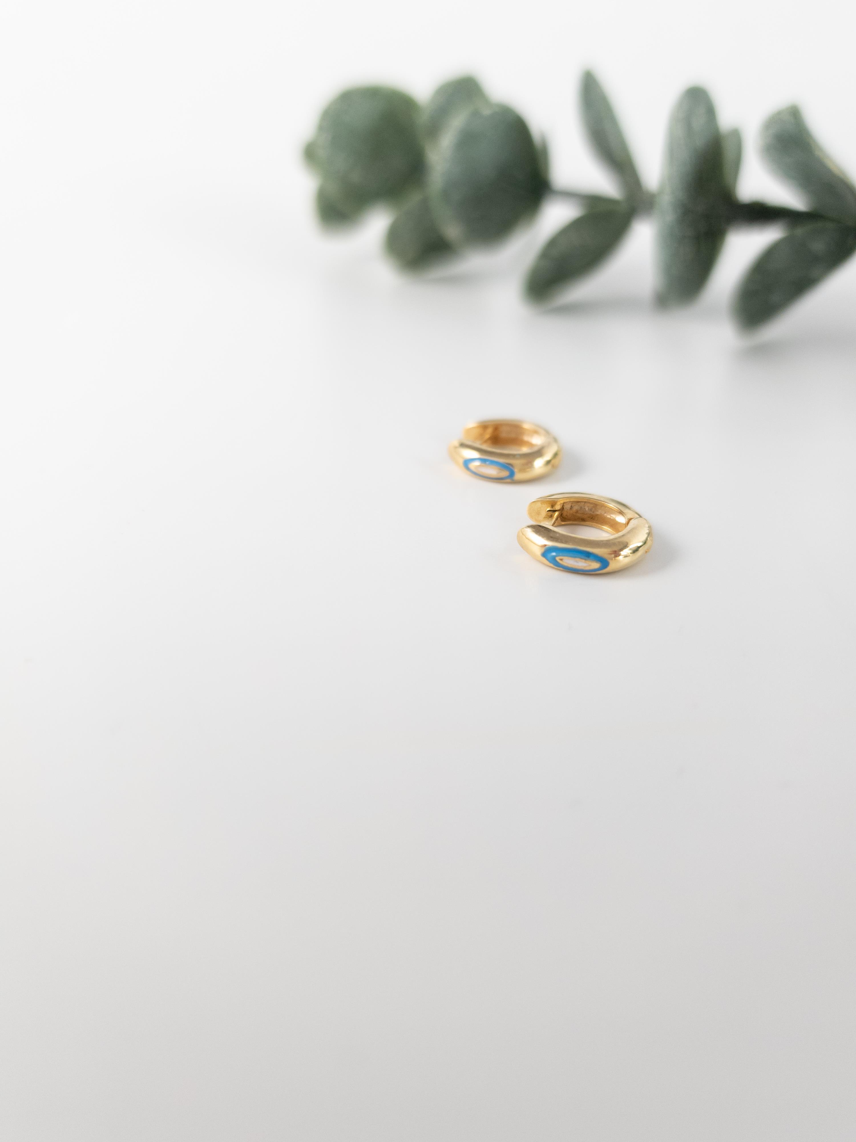 Nazar Göz Halka Küpe