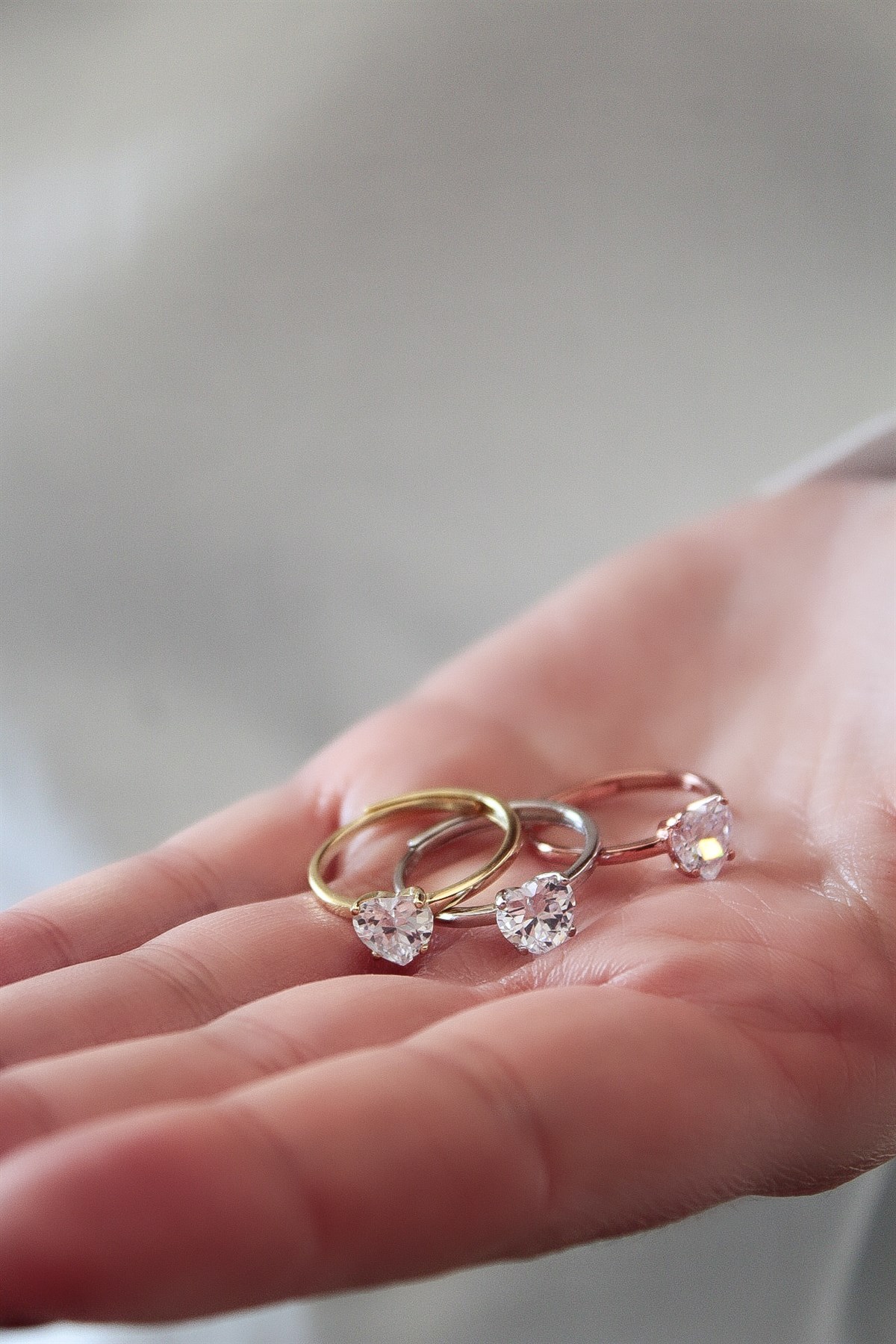 Swarovski Crystal Kalp Yüzük