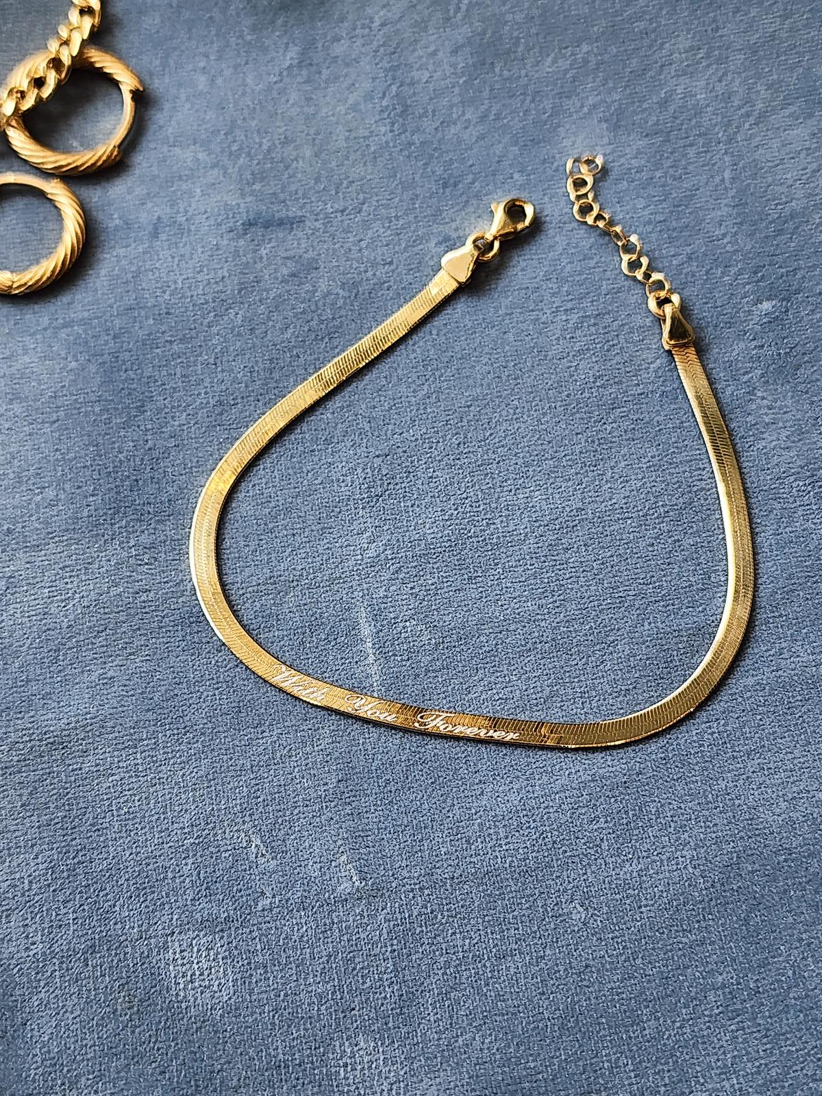 Yassı Zincir Bileklik