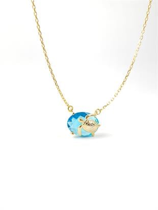 Doğaltaş Kaplumbağa Kolye