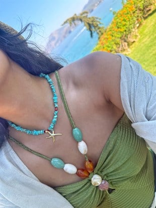 Doğaltaş Tasarım Deniz Yıldızı Kolye