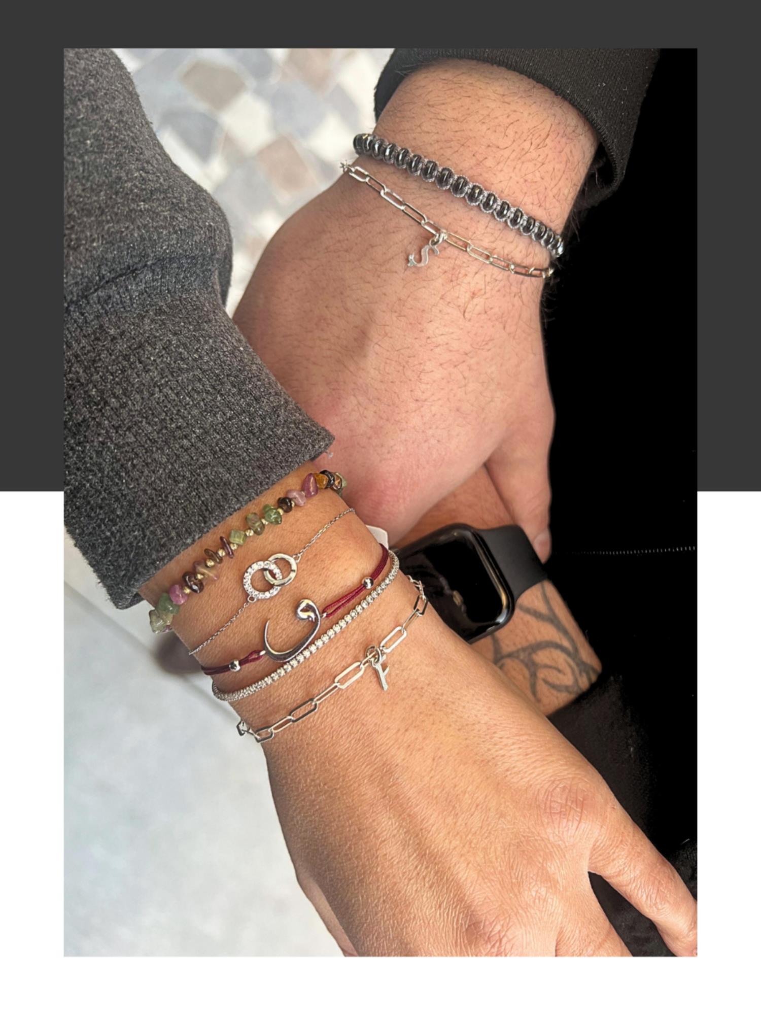 Ataç Zincir Harf Bileklik ( Çift )