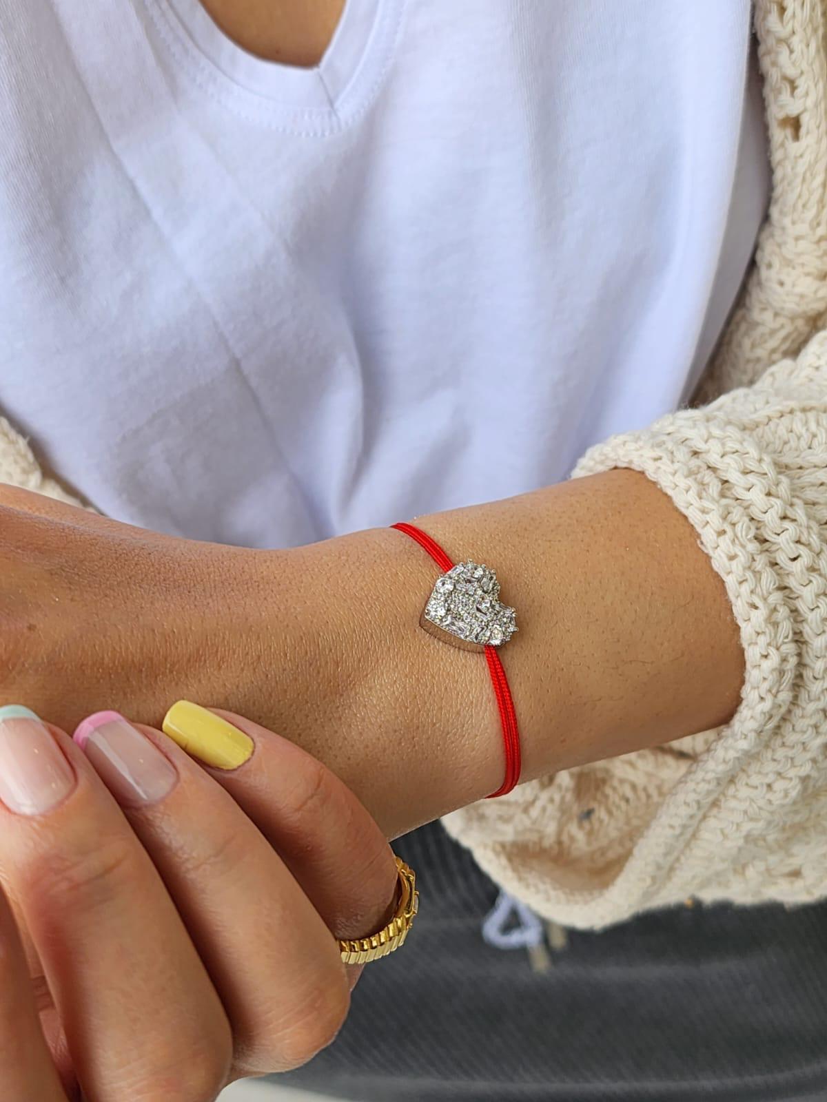 Baget Kristal Kalp Bileklik