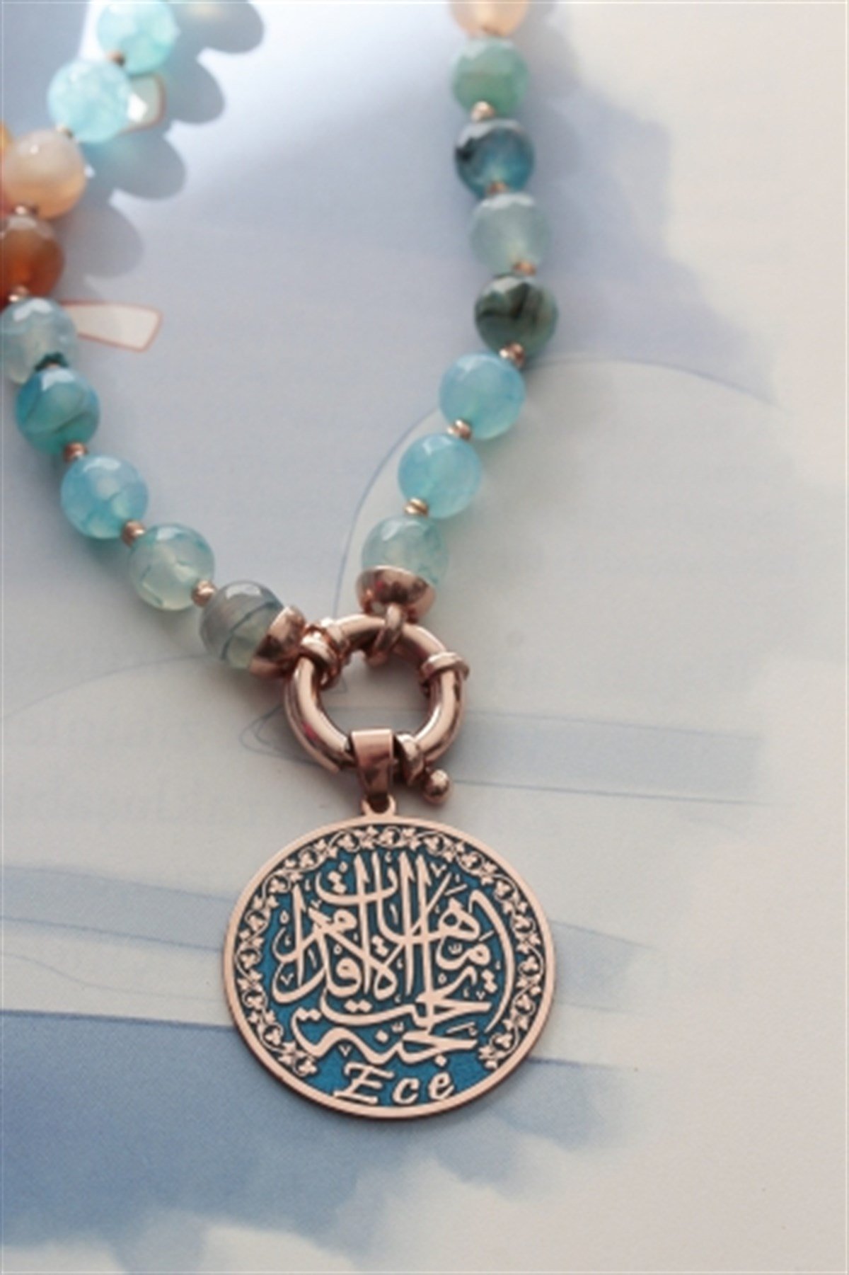 Cennet Annem Doğal Taş Kolye