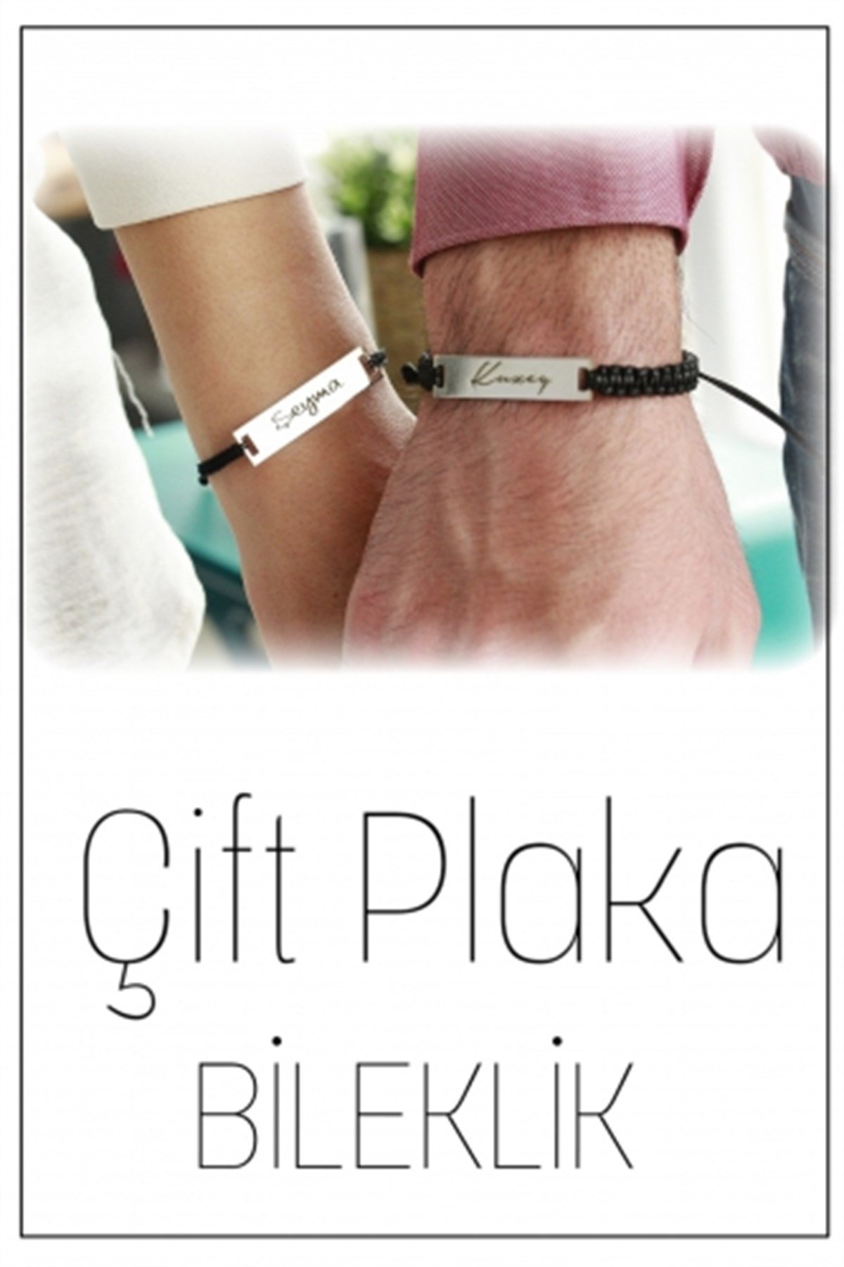 Çift Plaka Bileklik