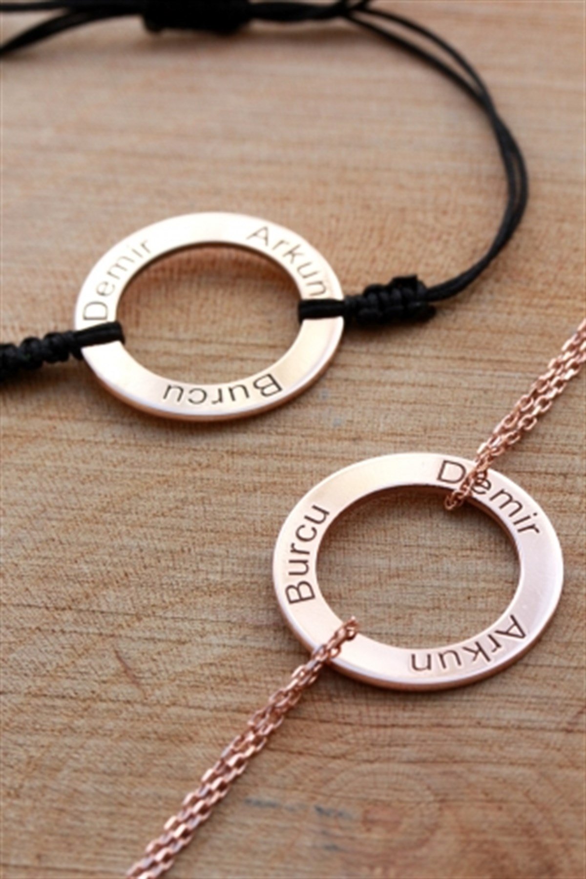 Çift Plaka İsim Bileklik