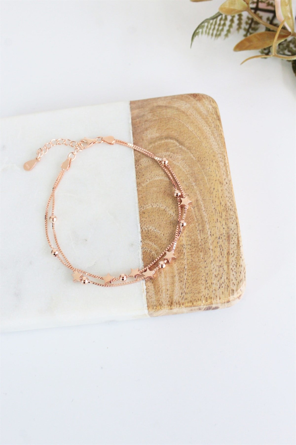 Çift Sıra Yıldız Bileklik