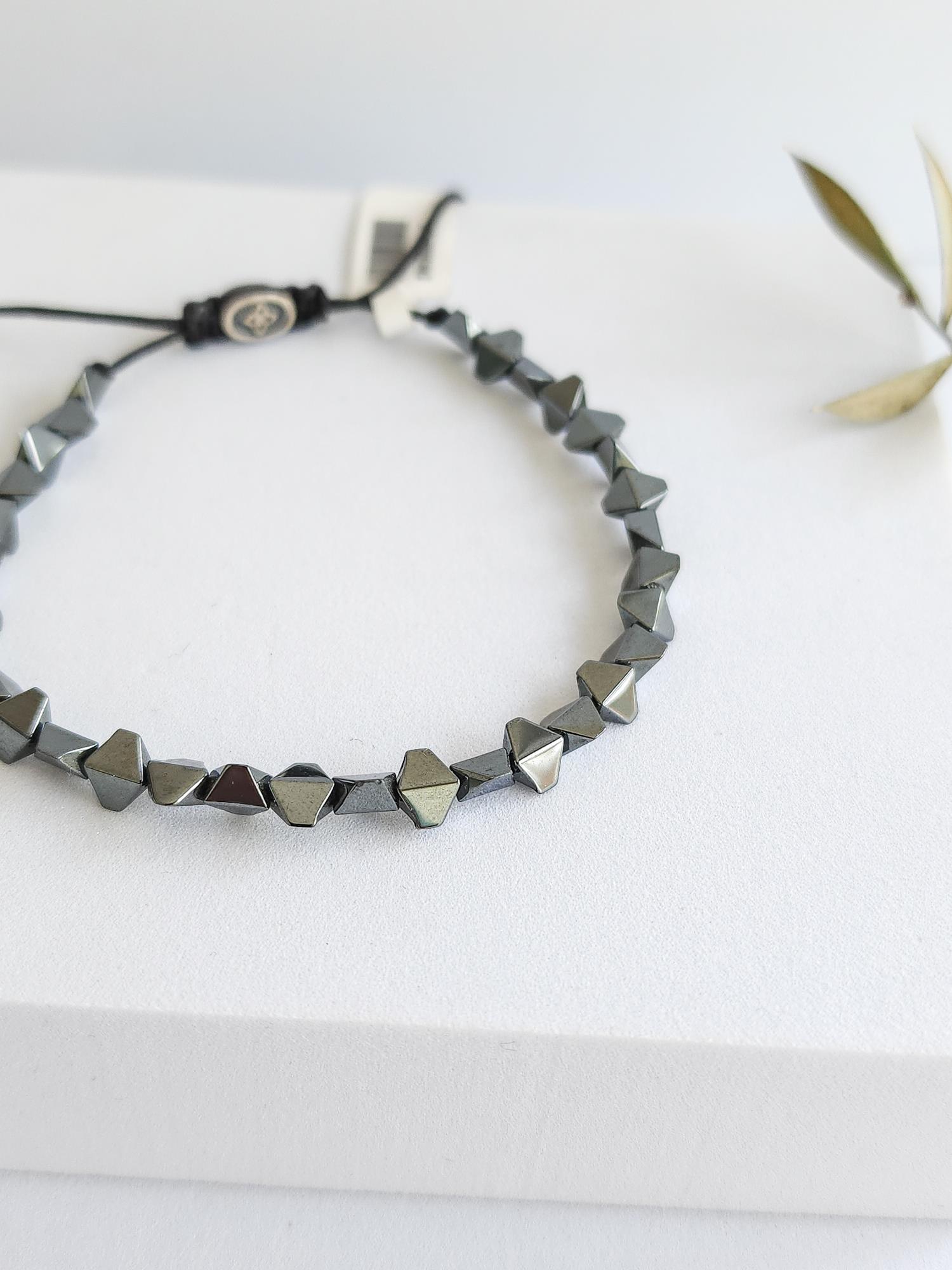 Doğal Taş Bileklik ( Hematit )