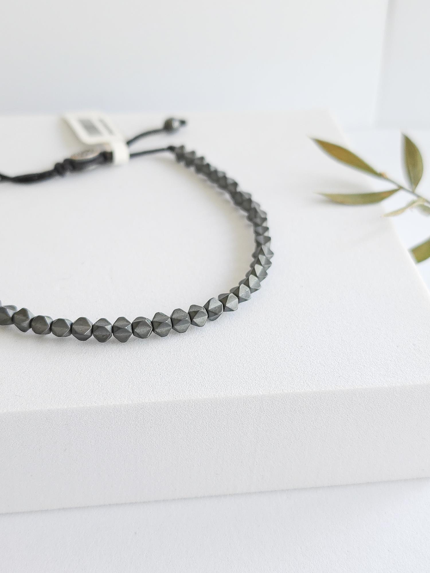 Doğal Taş Bileklik ( Hematit )