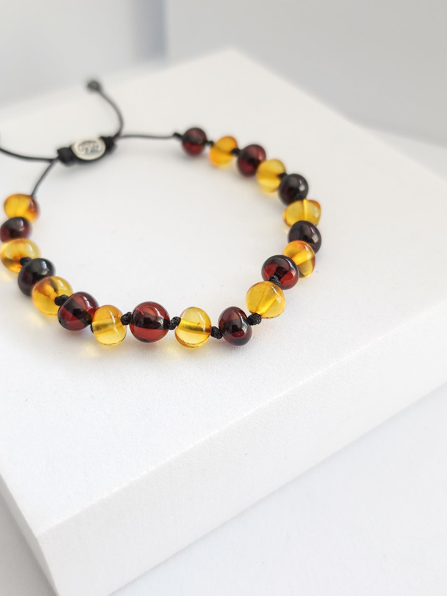 Doğal Taş Bileklik ( Kehribar )