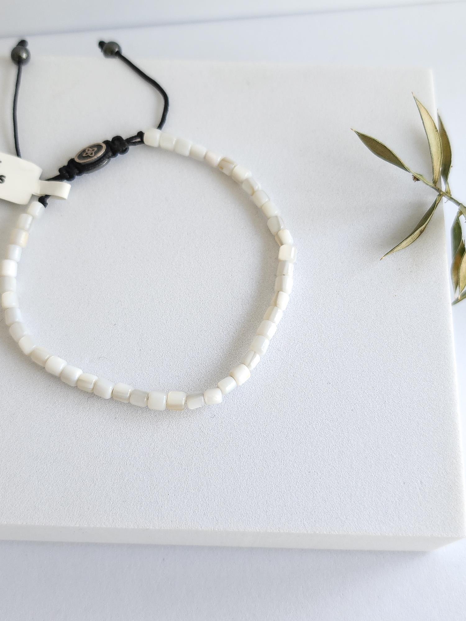 Doğal Taş Bileklik ( Sedef )