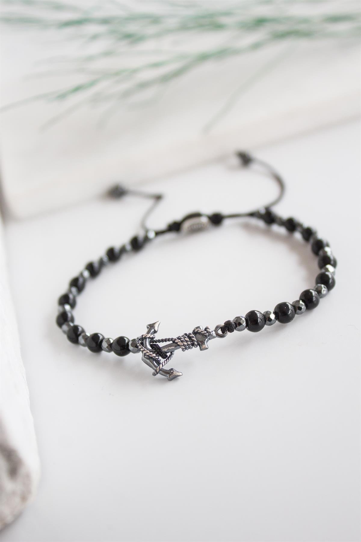 Doğal Taş Çapa  Bileklik