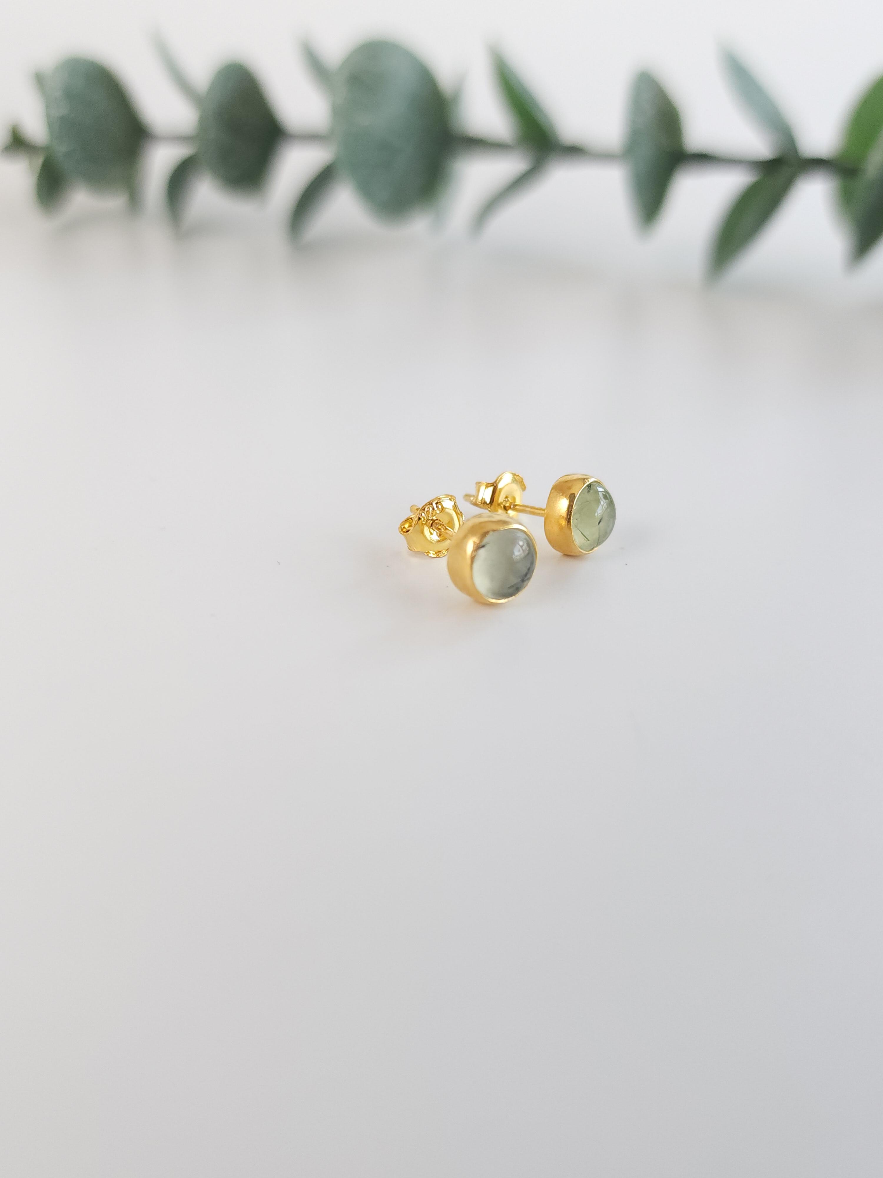 Doğal Taş Çivi Küpe