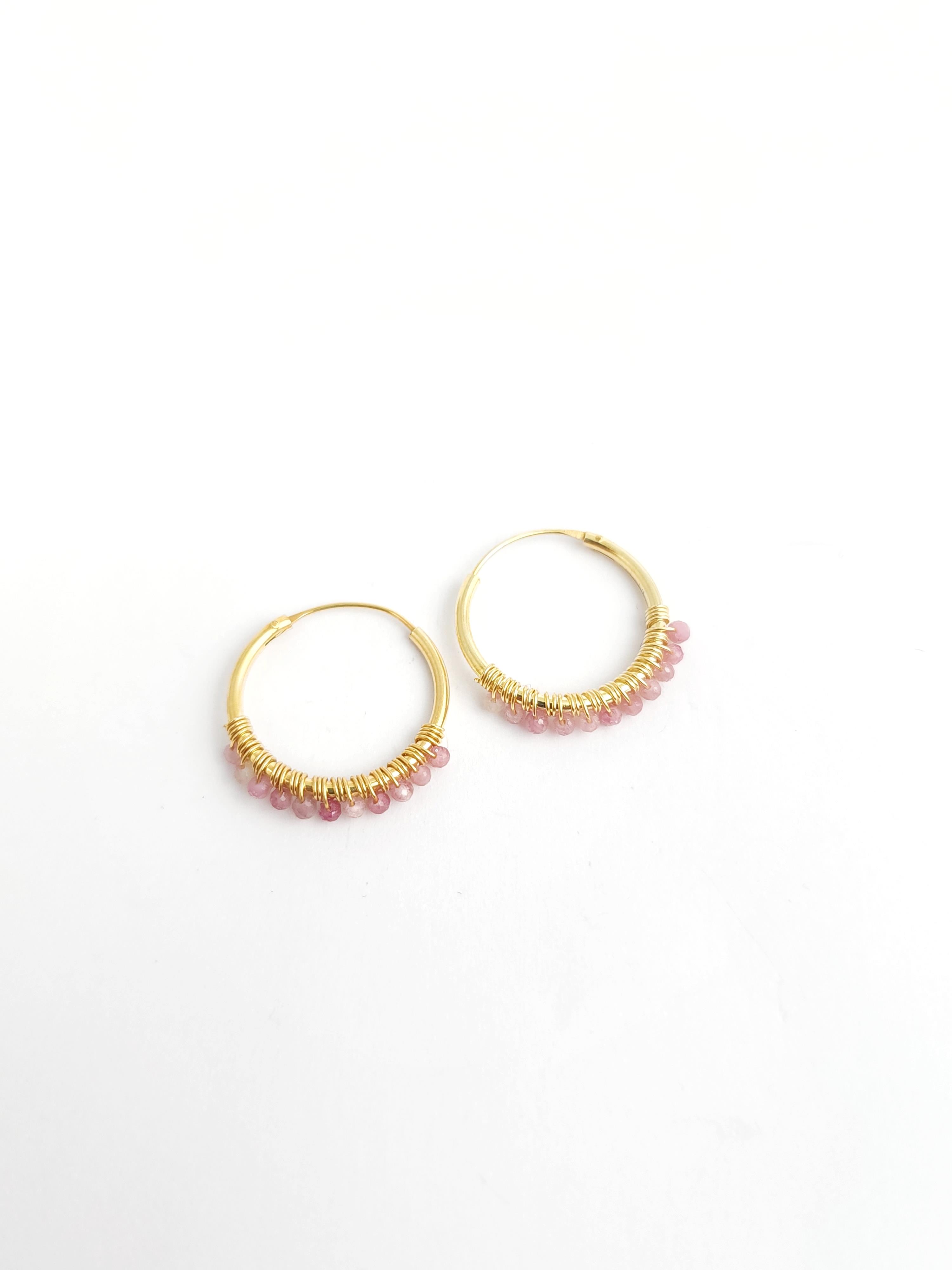 Doğal Taş Halka 3 Küpe