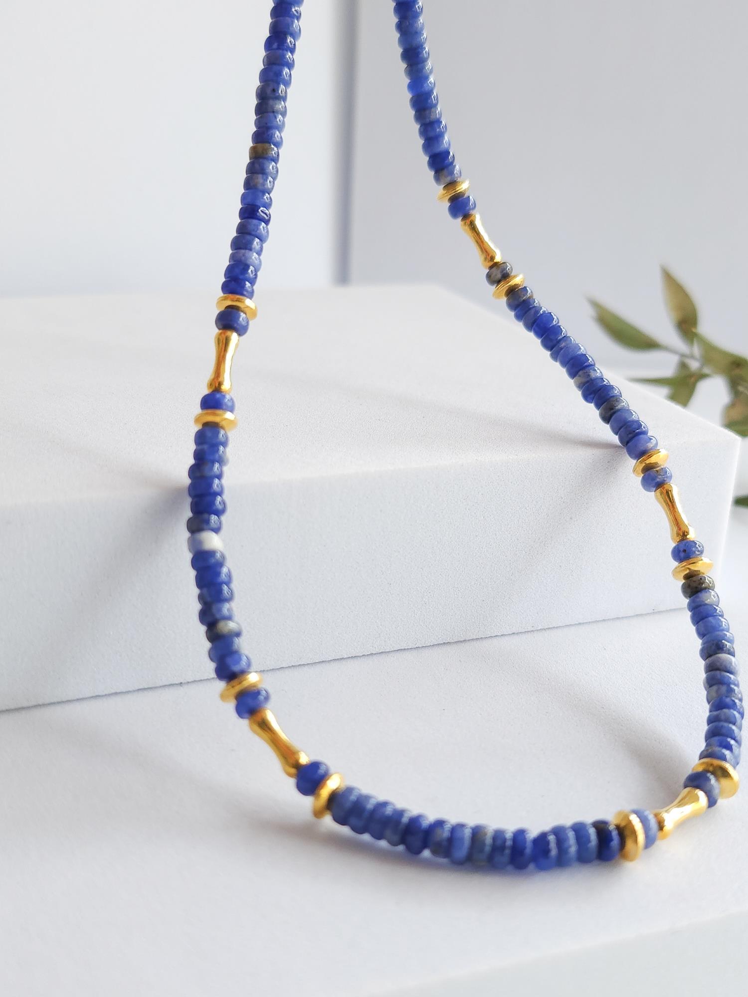 Doğal Taş Kolye ( Lapis )