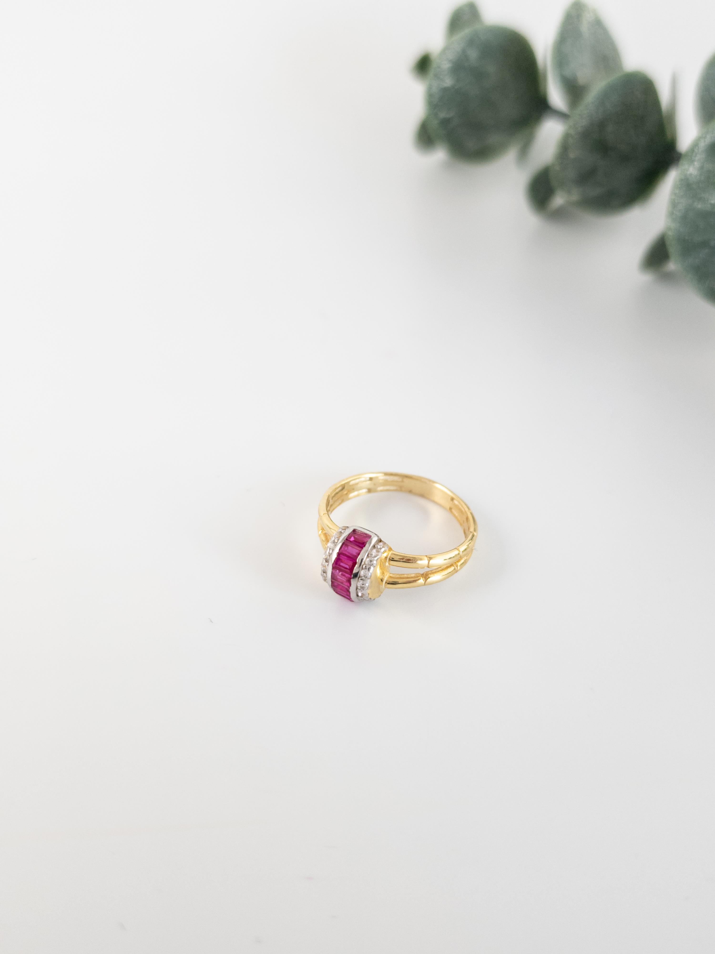 Doğal Taş Tasarım Baget Yüzük