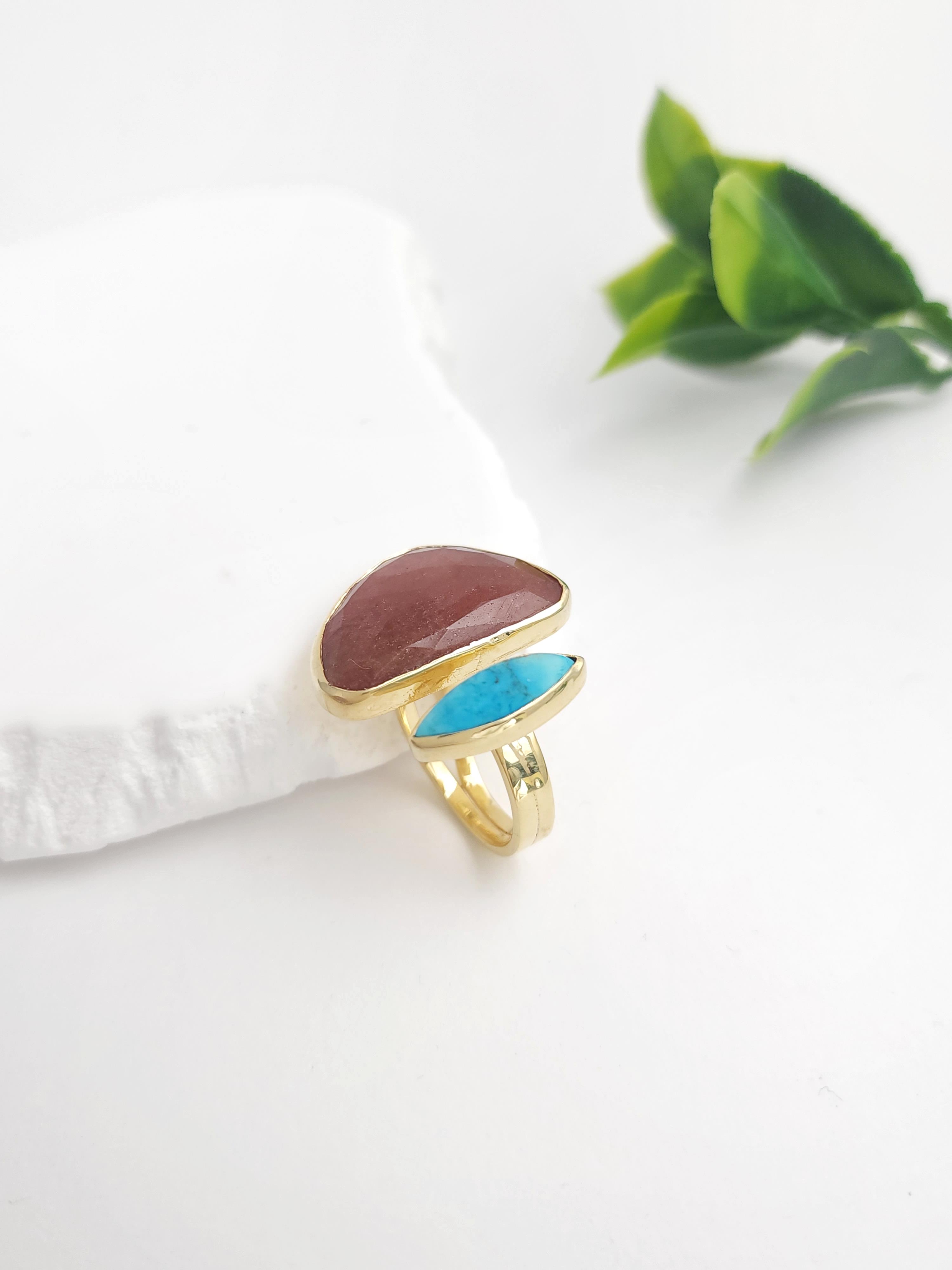 Doğal Taş Tasarım Yüzük