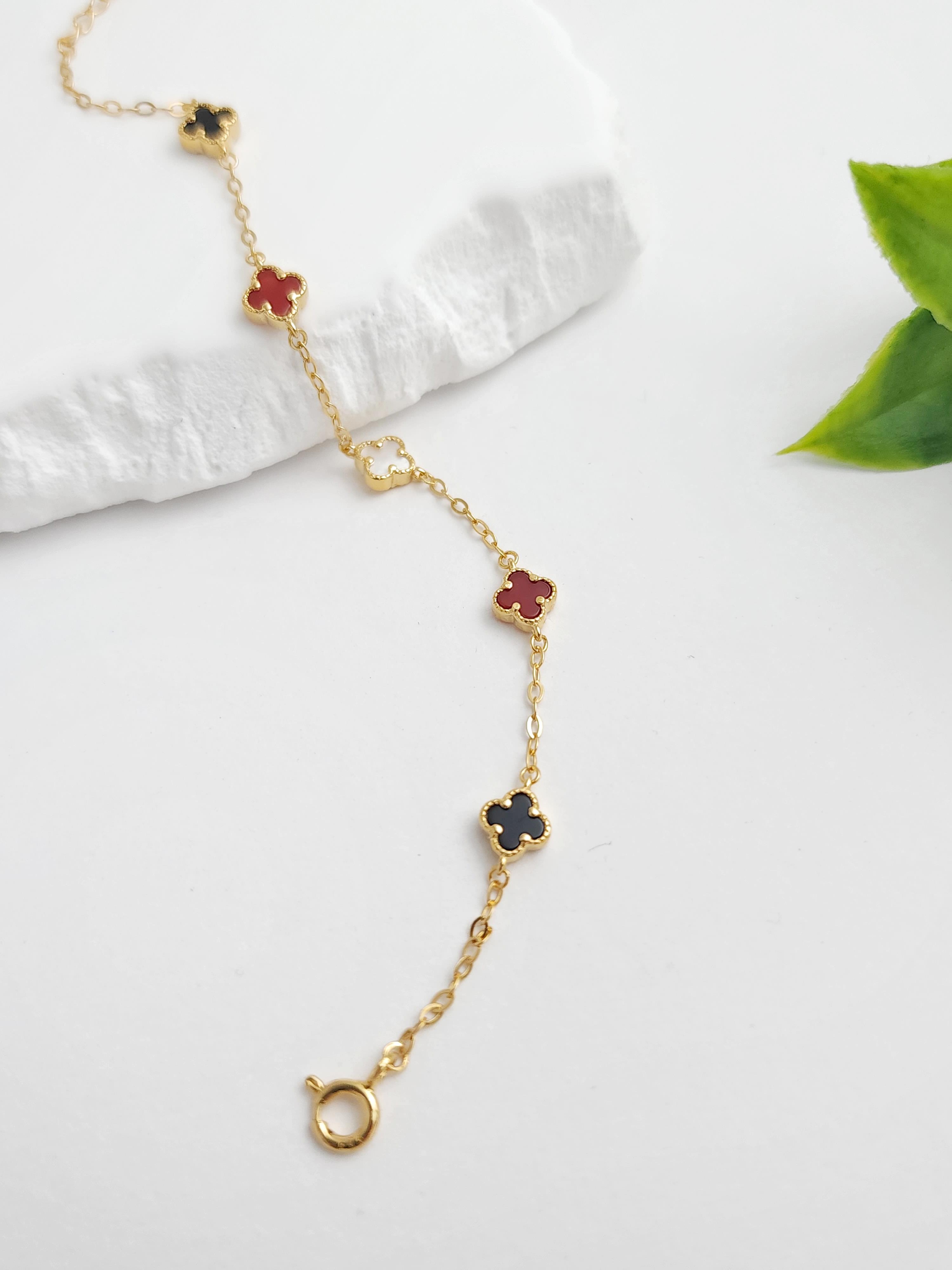 Doğal Taş Yonca Bileklik