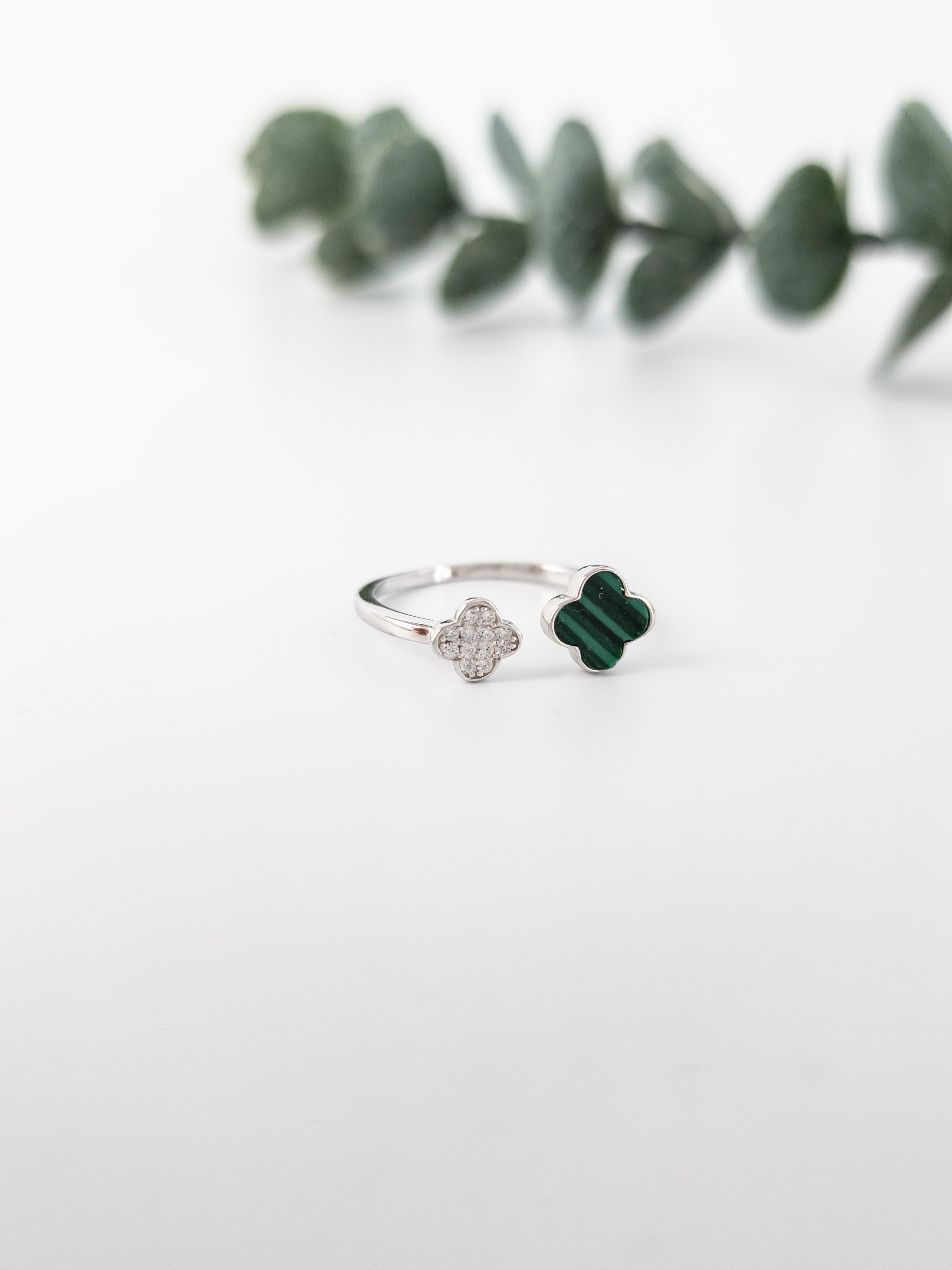 Doğal Taş Yonca Yüzük