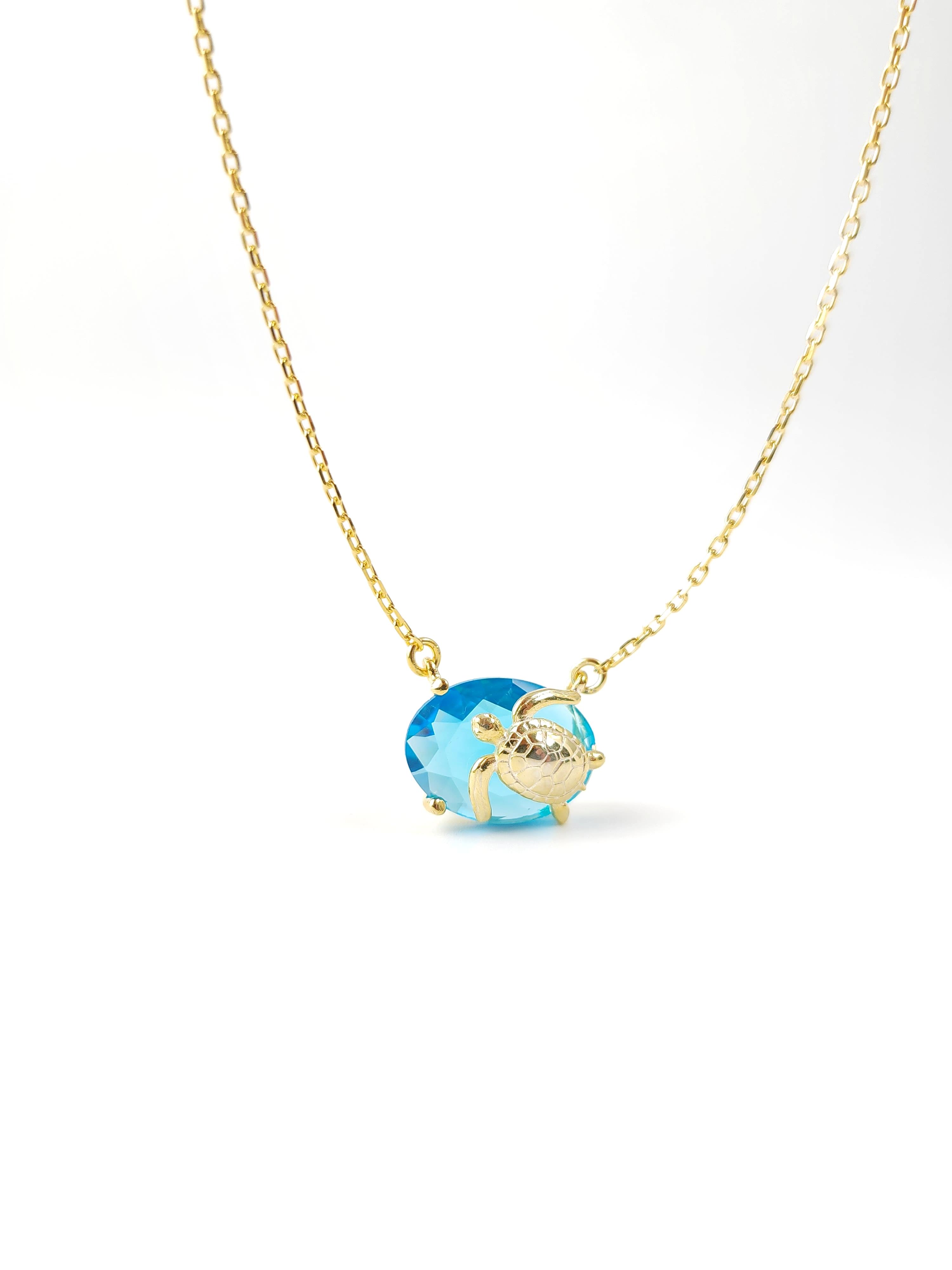 Doğaltaş Kaplumbağa Kolye