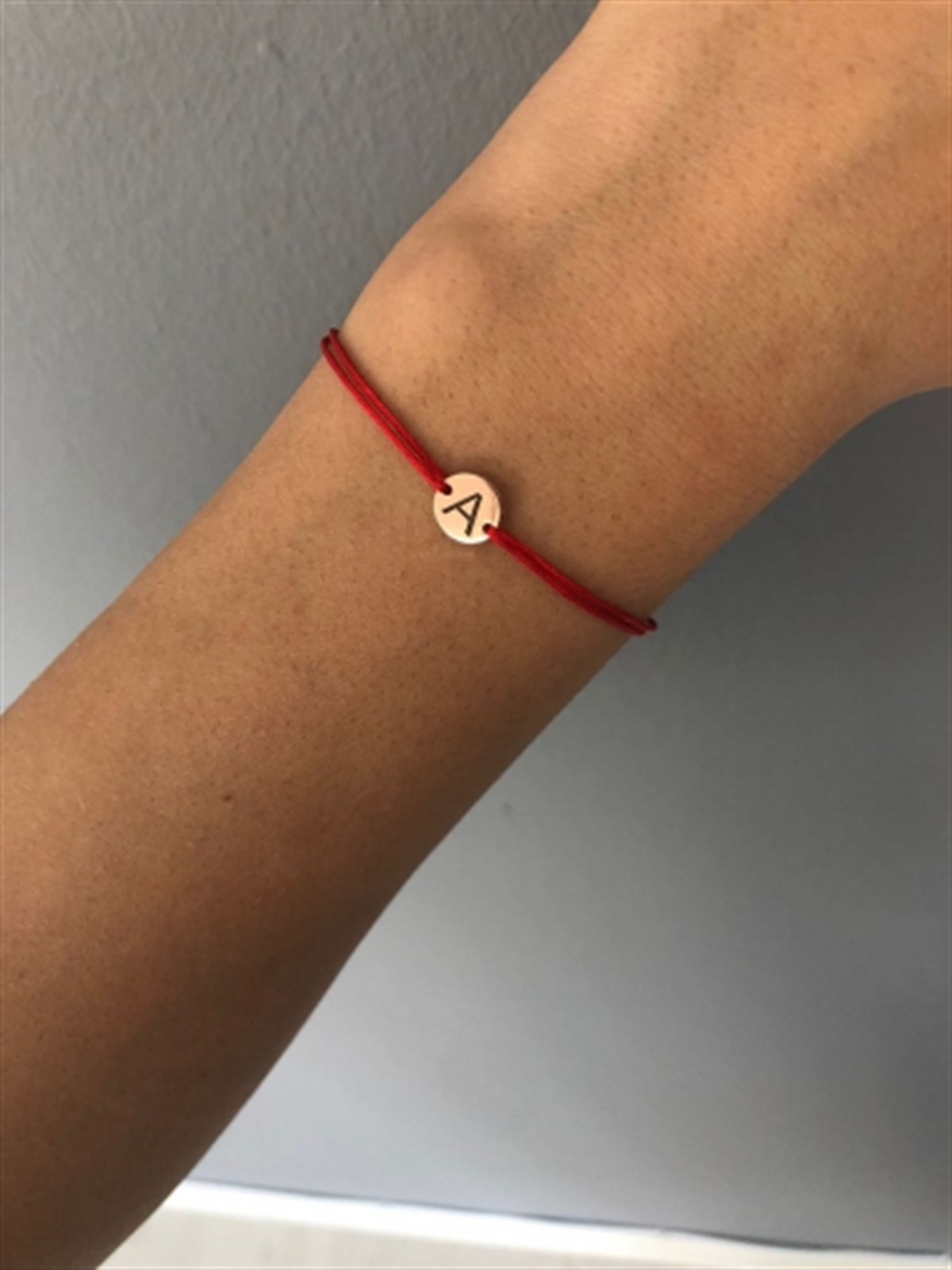 Handmade Tek Harf Bileklik