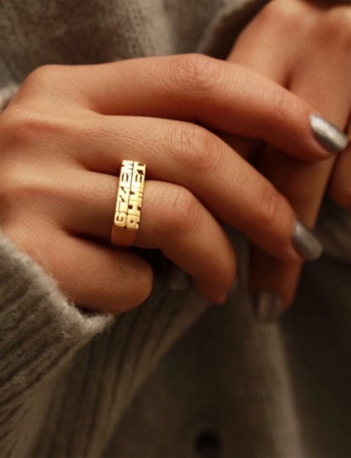 İki İsim Tasarım Yüzük