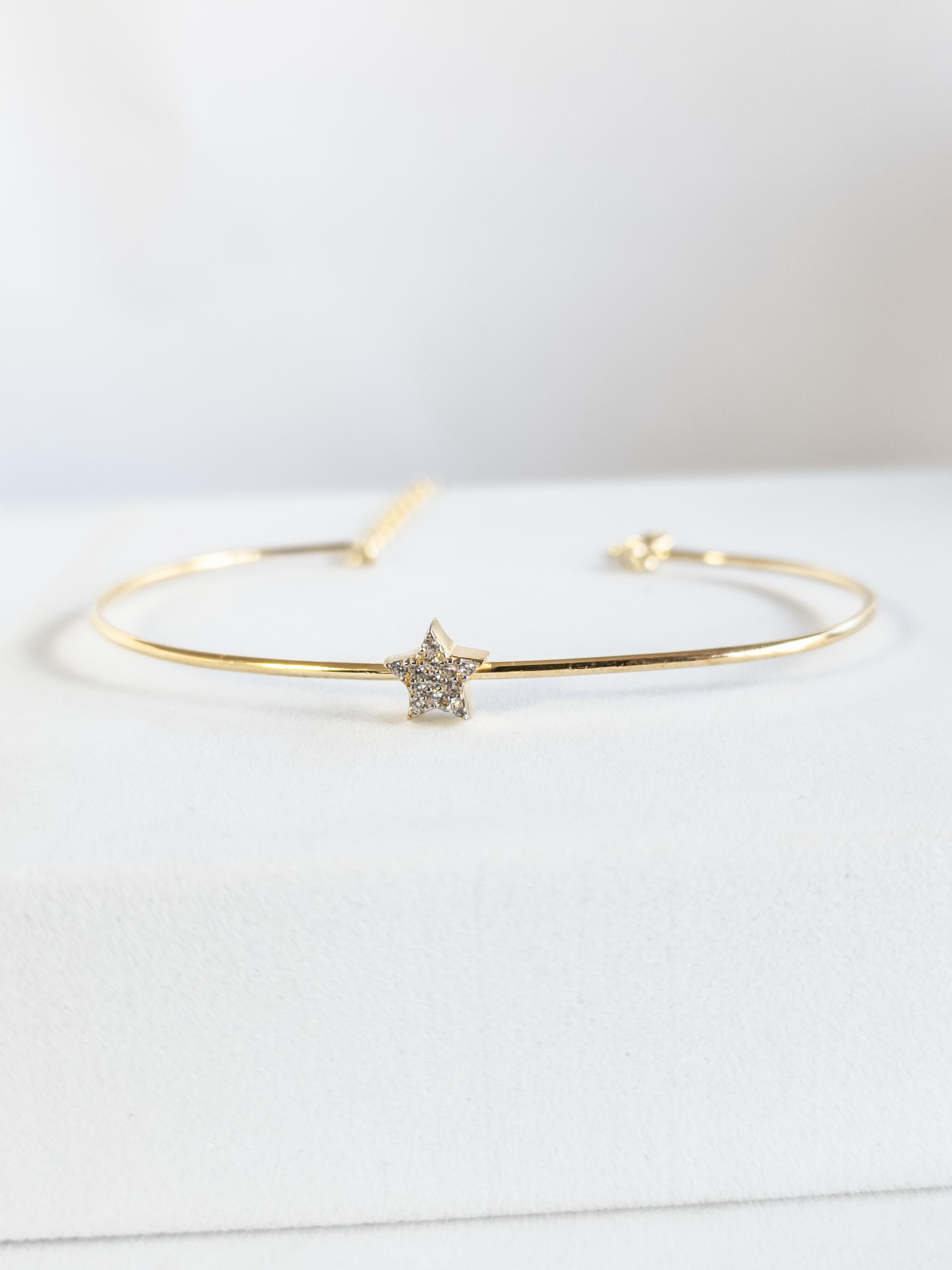 İnce Yıldız Bilezik