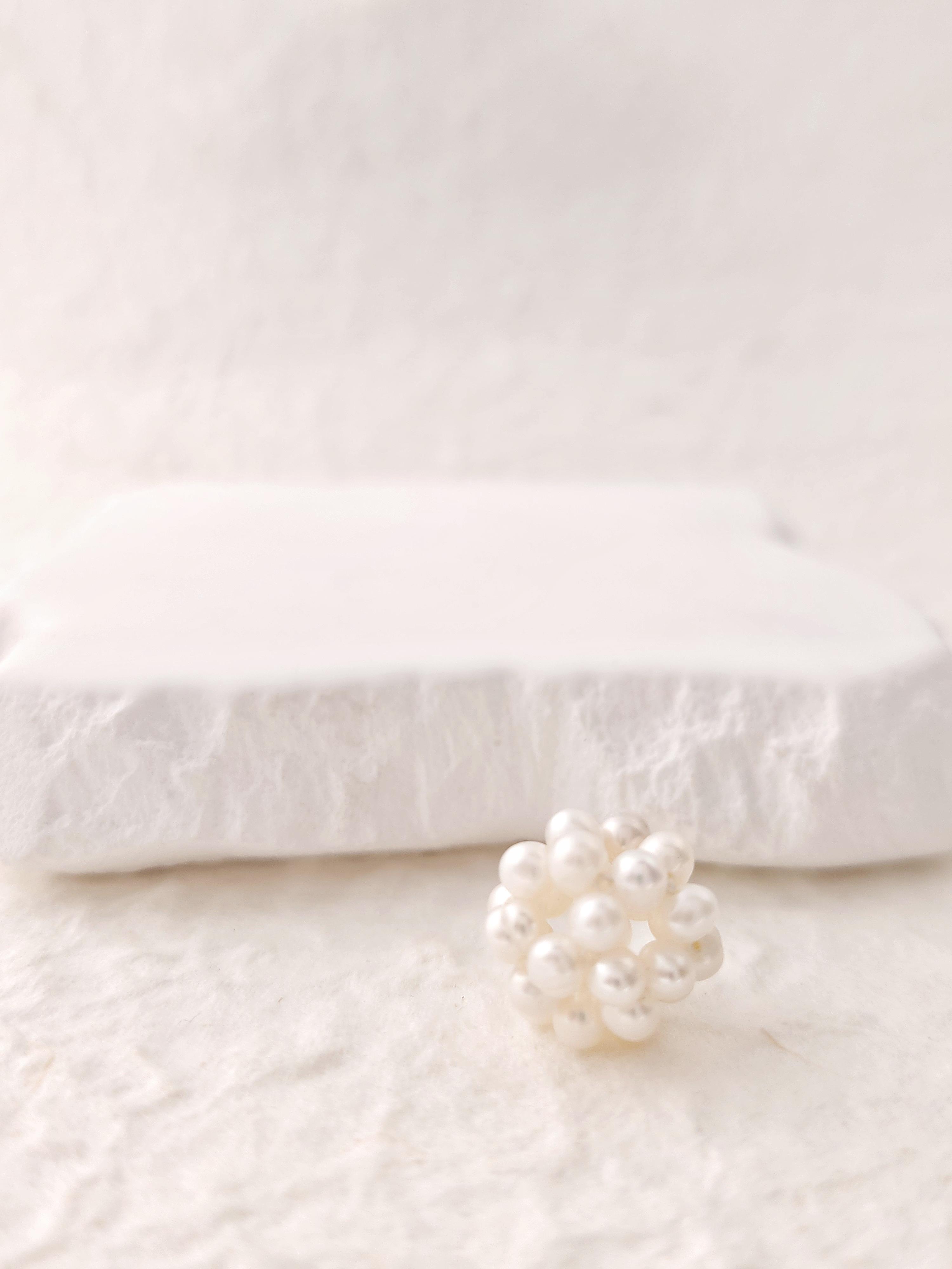 İnci Top Kolye Ucu ( Tek Uç )