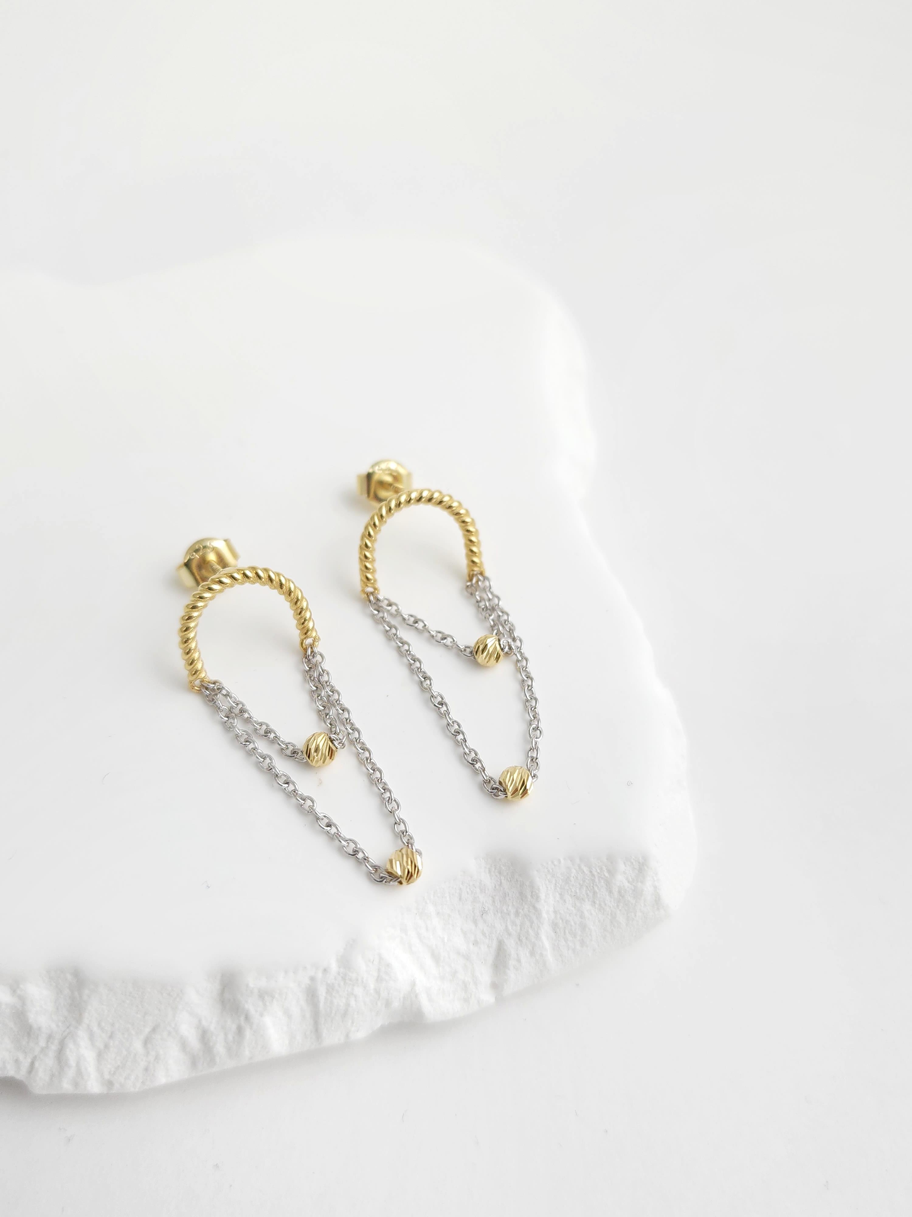 İtalyan Dorika Zincir Küpe