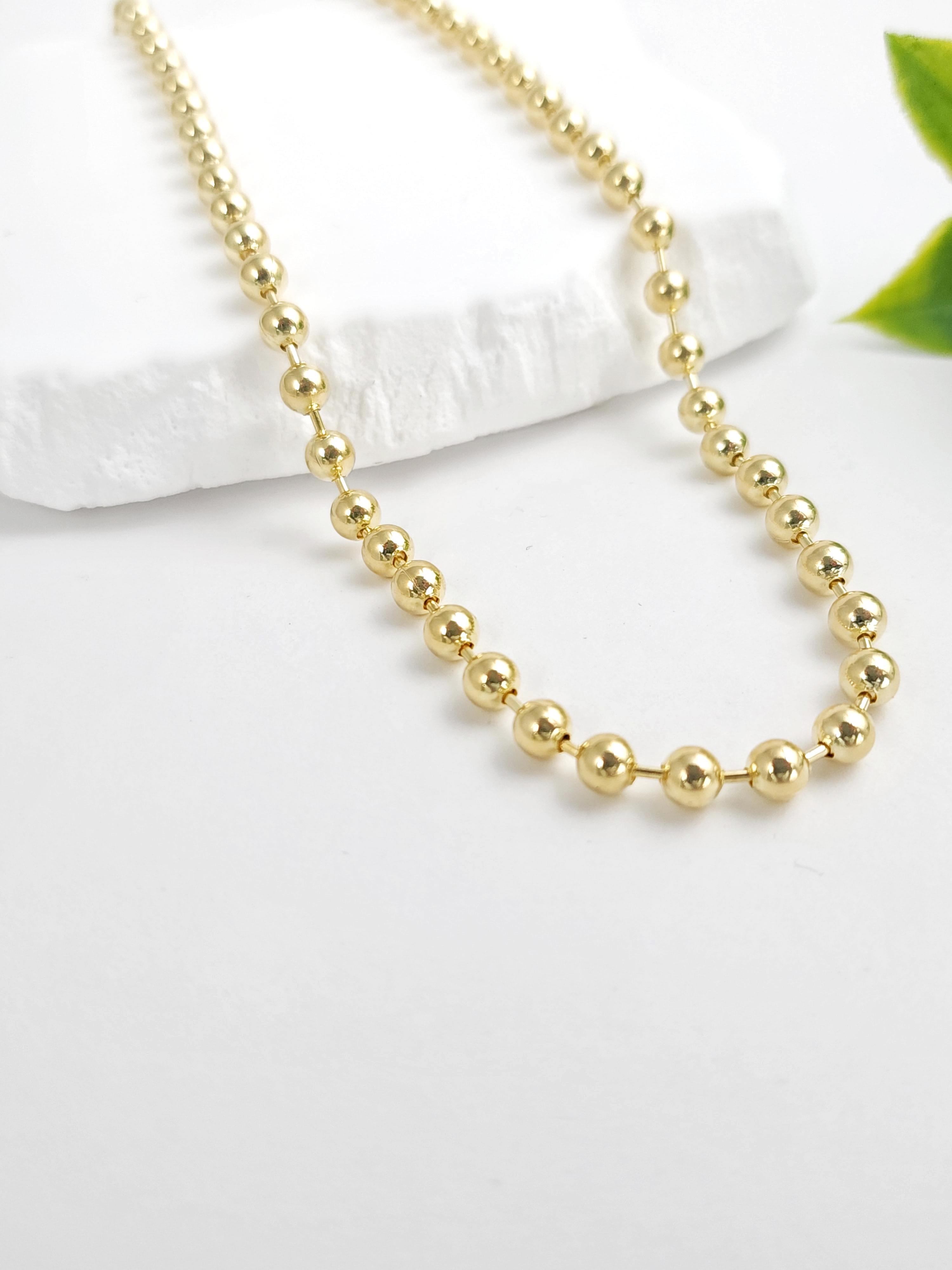 İtalyan Kalın Top Zincir ( 40 cm )