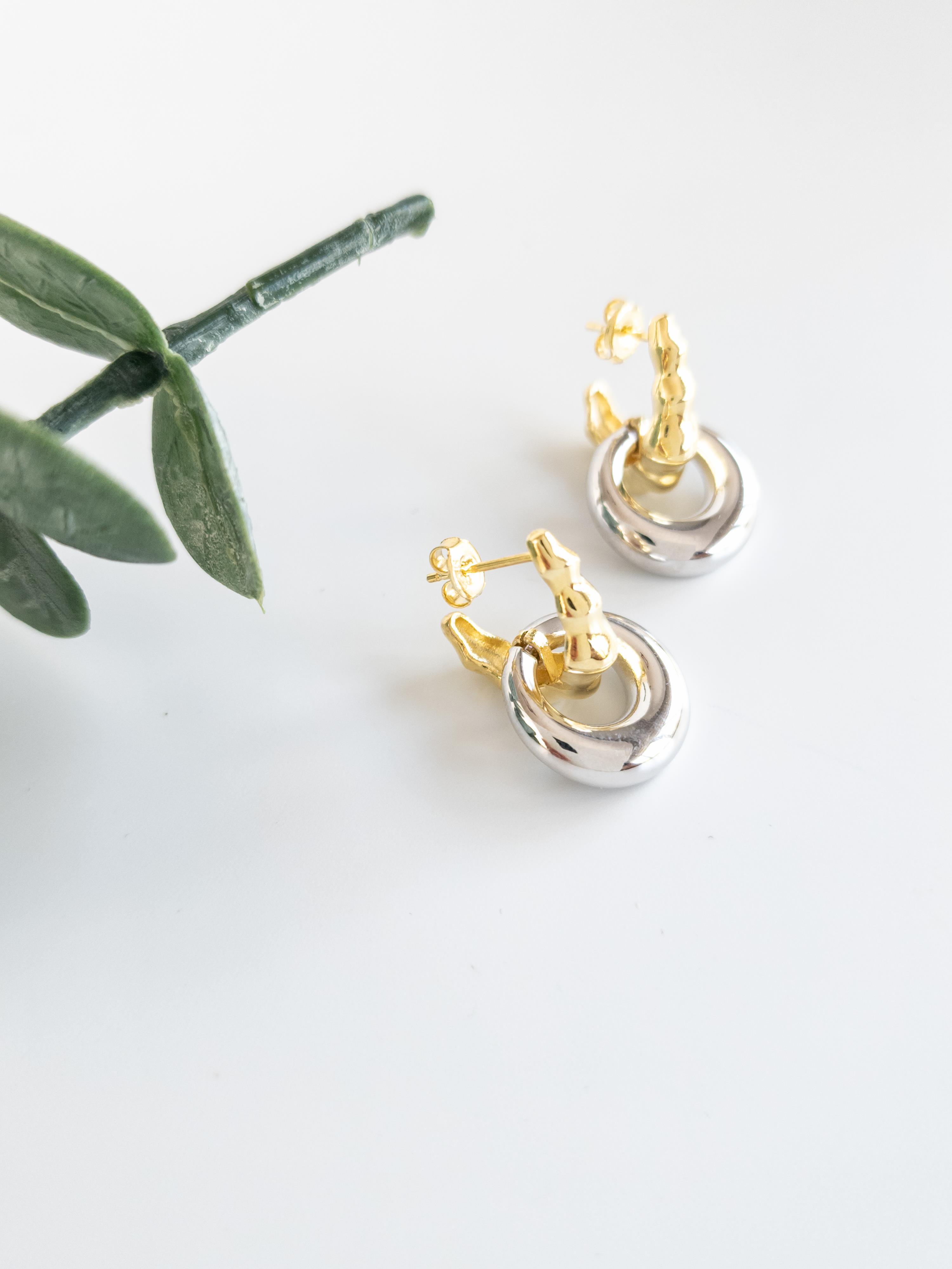 İtalyan Tasarım Halka Küpe