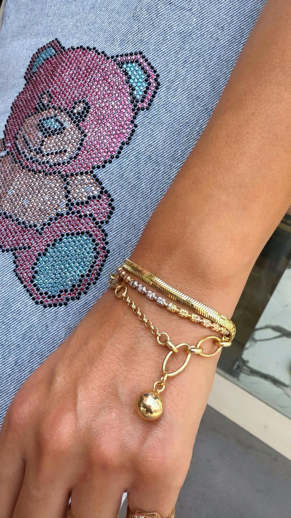 İtalyan Yassı Zincir Bileklik