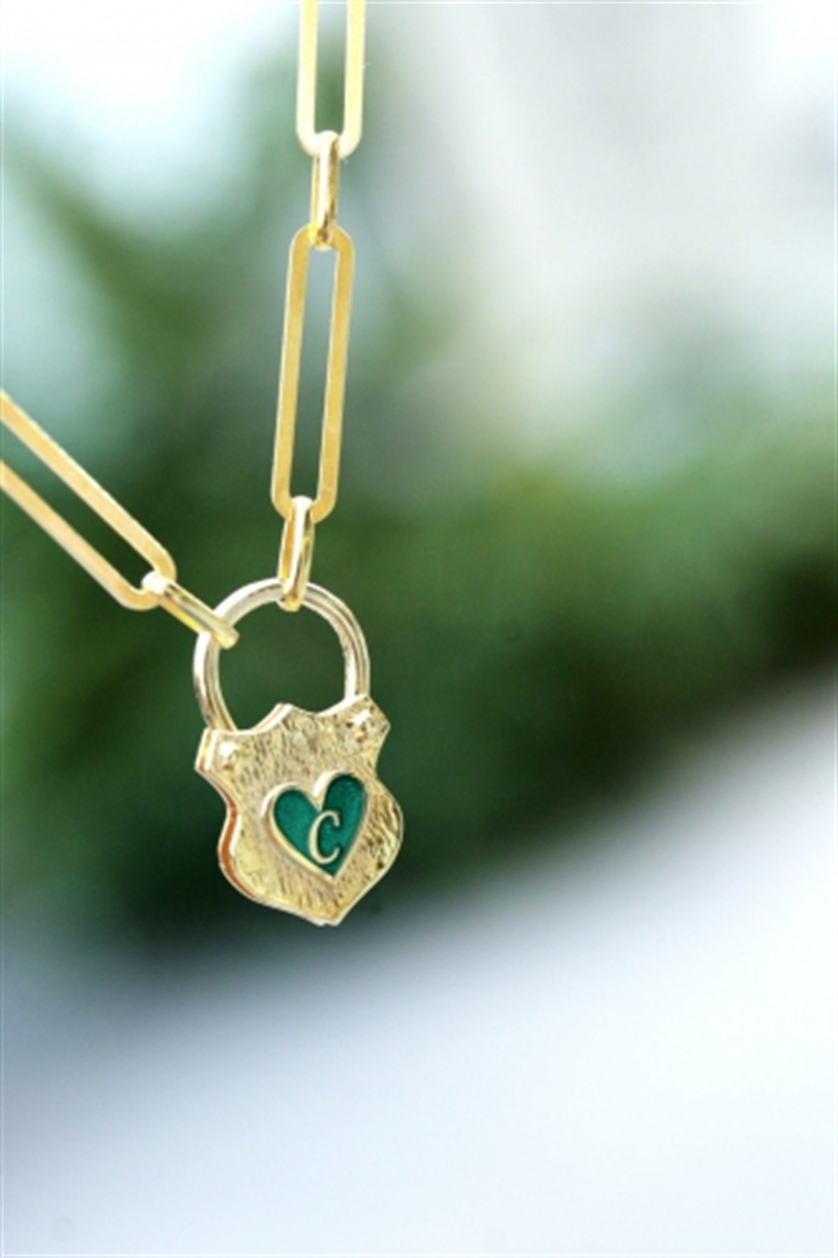 İtalyan Zincir ( 60cm ) Kilit Kolye