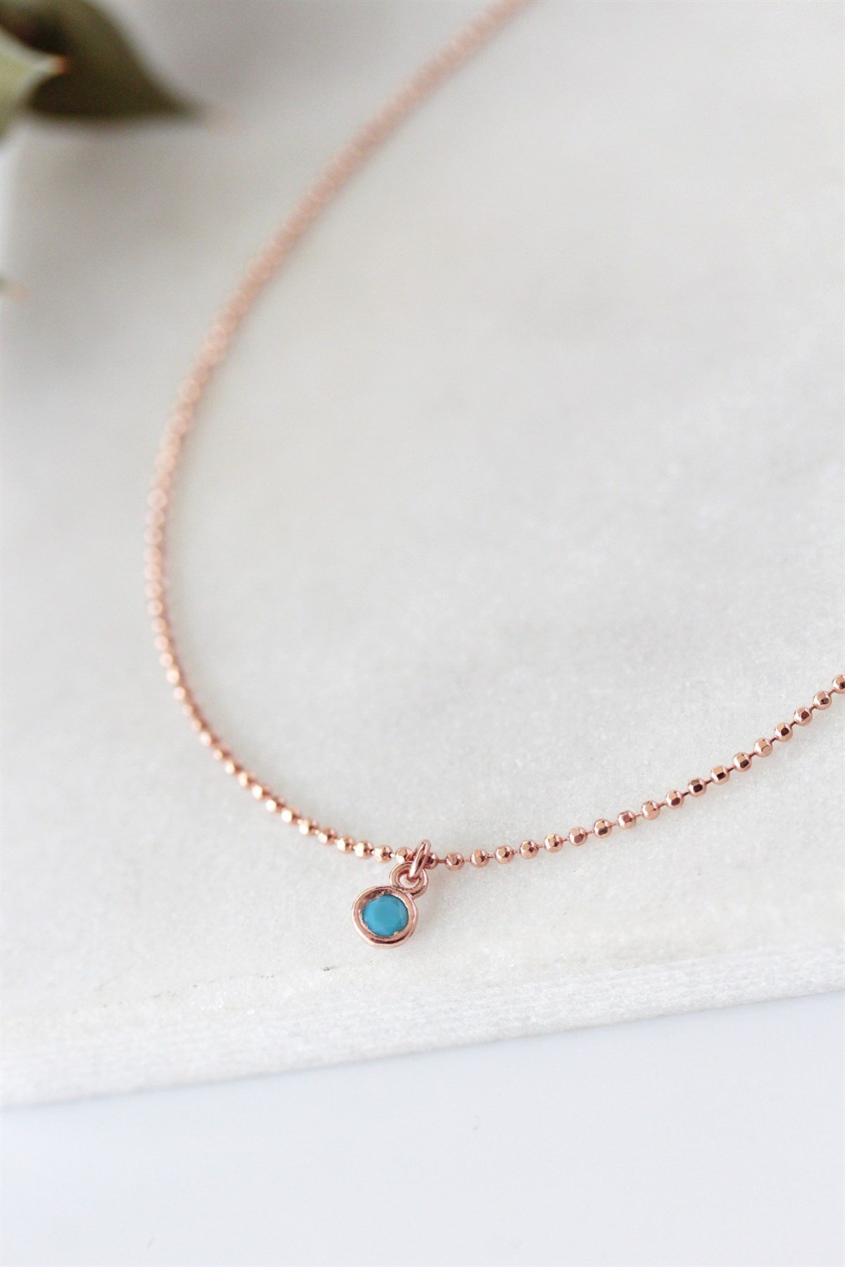 İtalyan Zincir Turkuaz Halhal