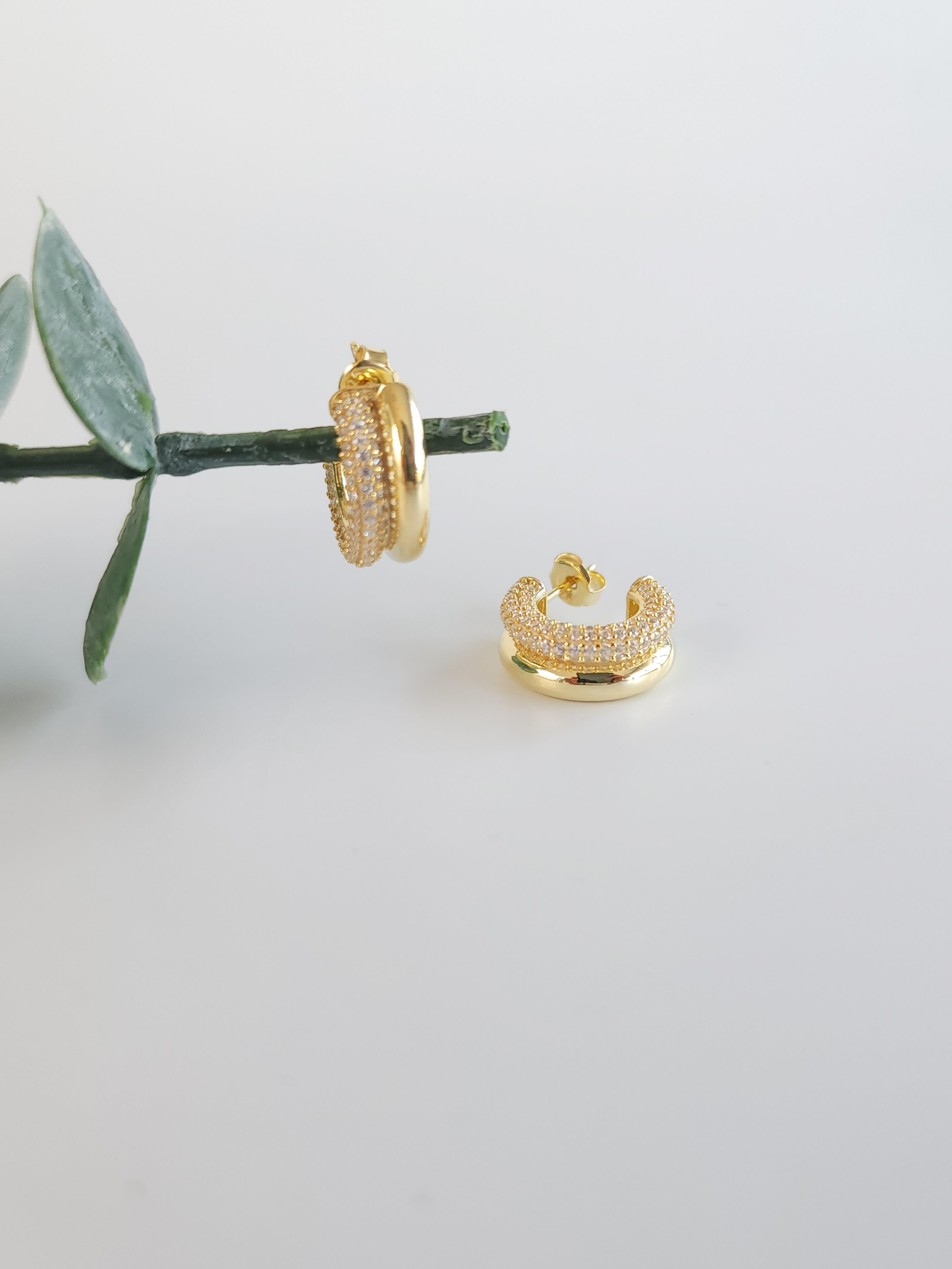 İtalyan Zirkon Çivi Küpe