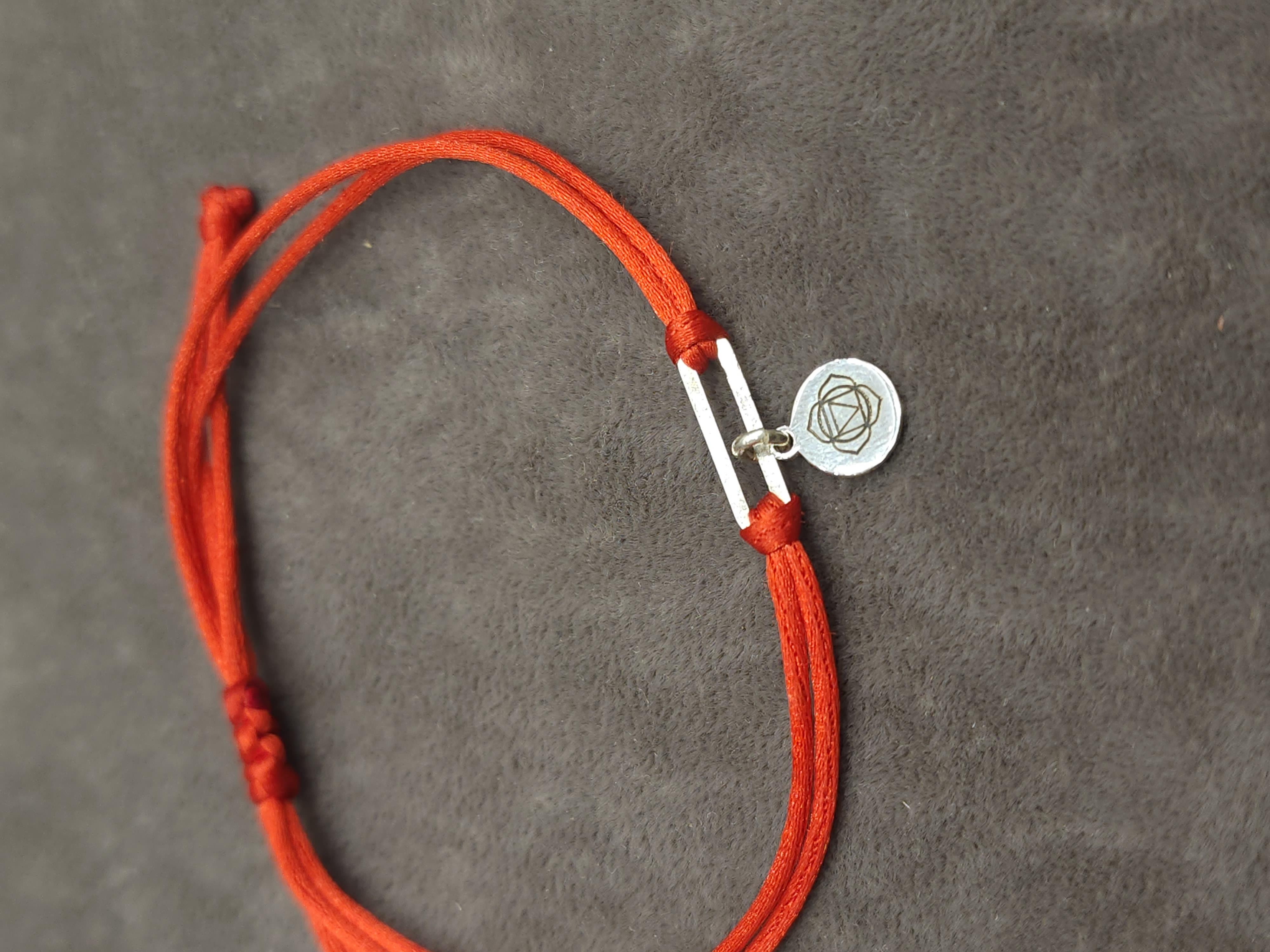 Kök Çakra İp Charm Bileklik