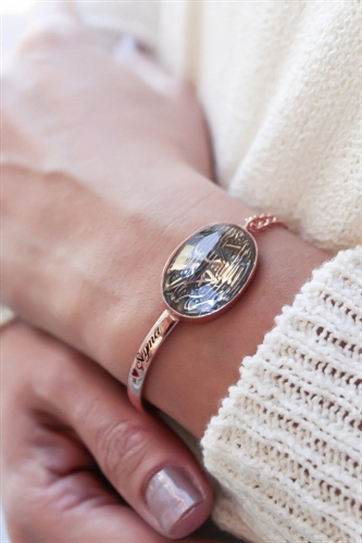 Kristal Taş Besmele Bileklik