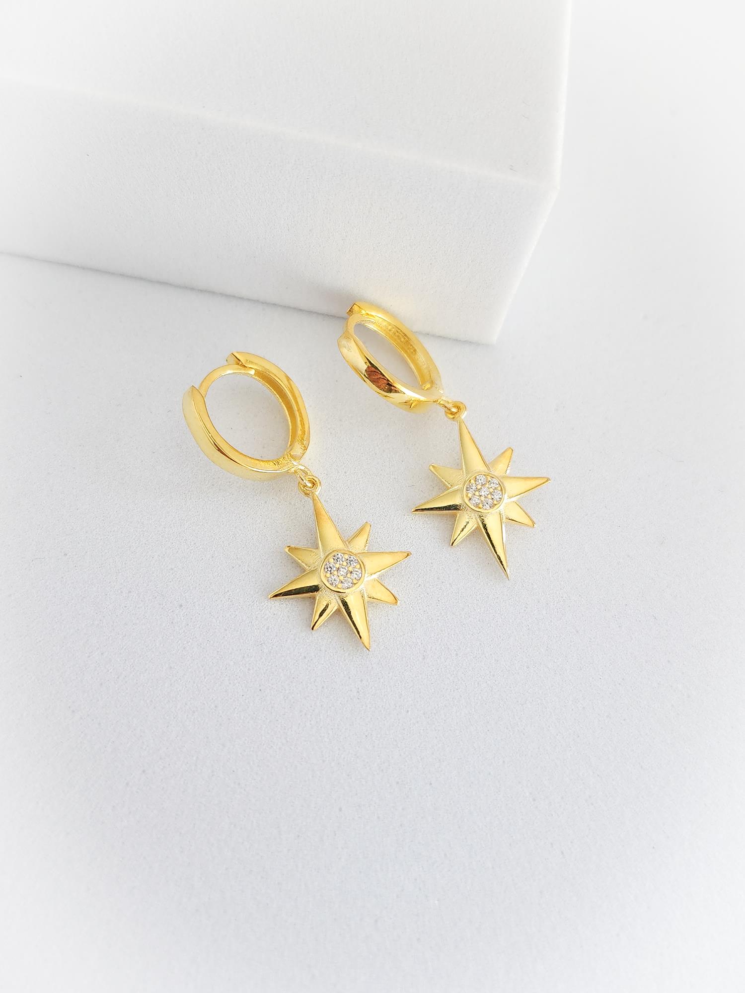 Kutup Yıldızı Küpe