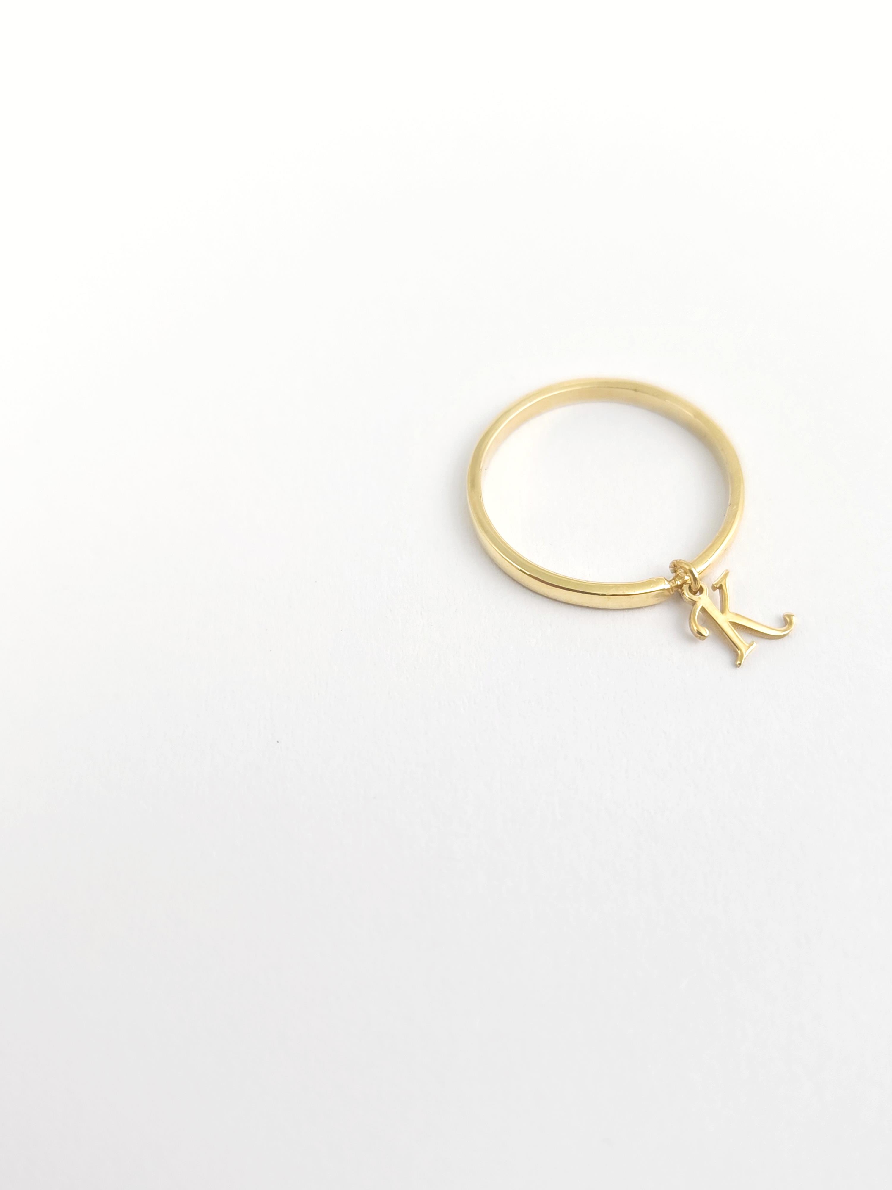 Minimal Harf Yüzük