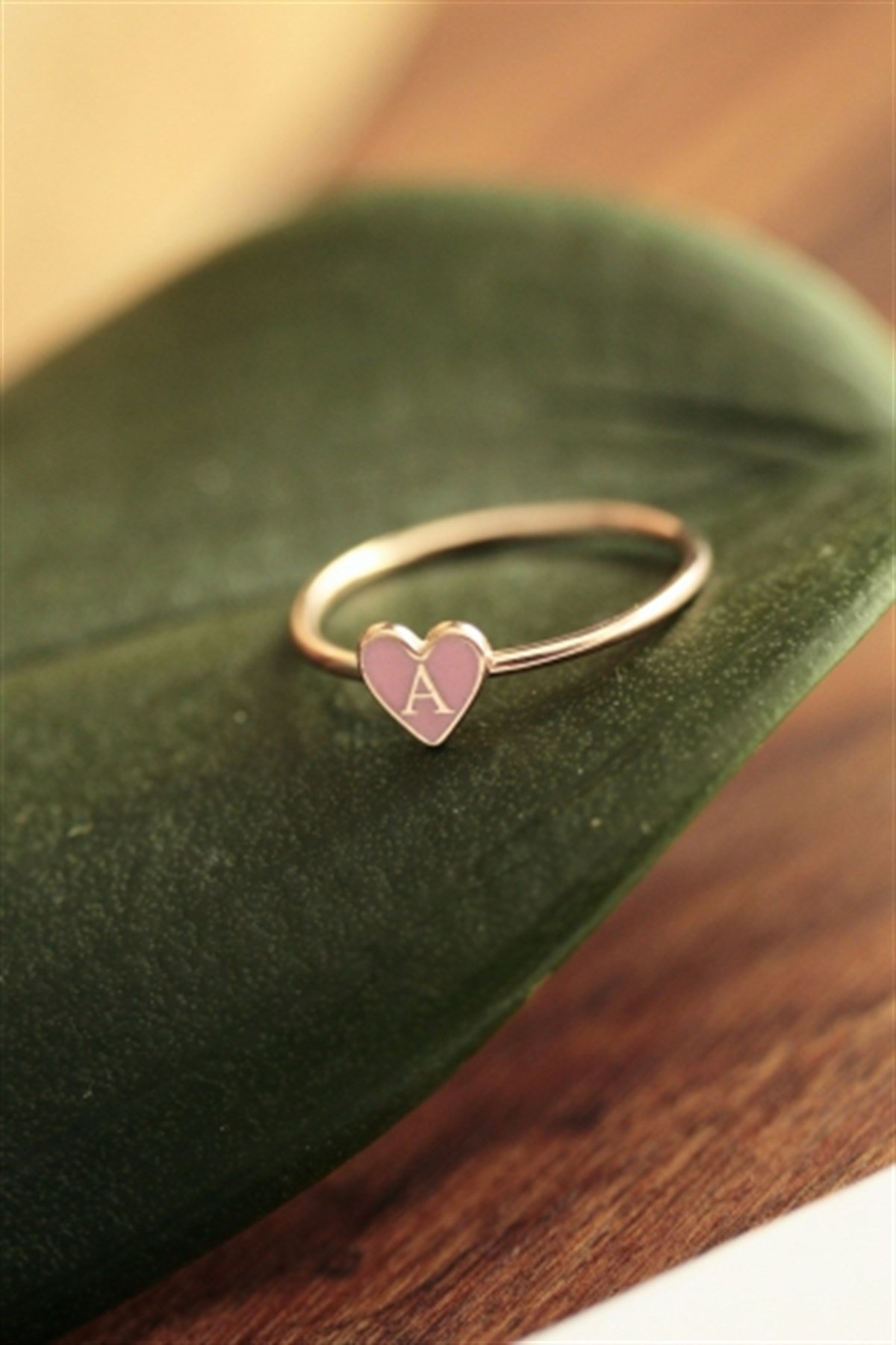 Minimal Harf Yüzük