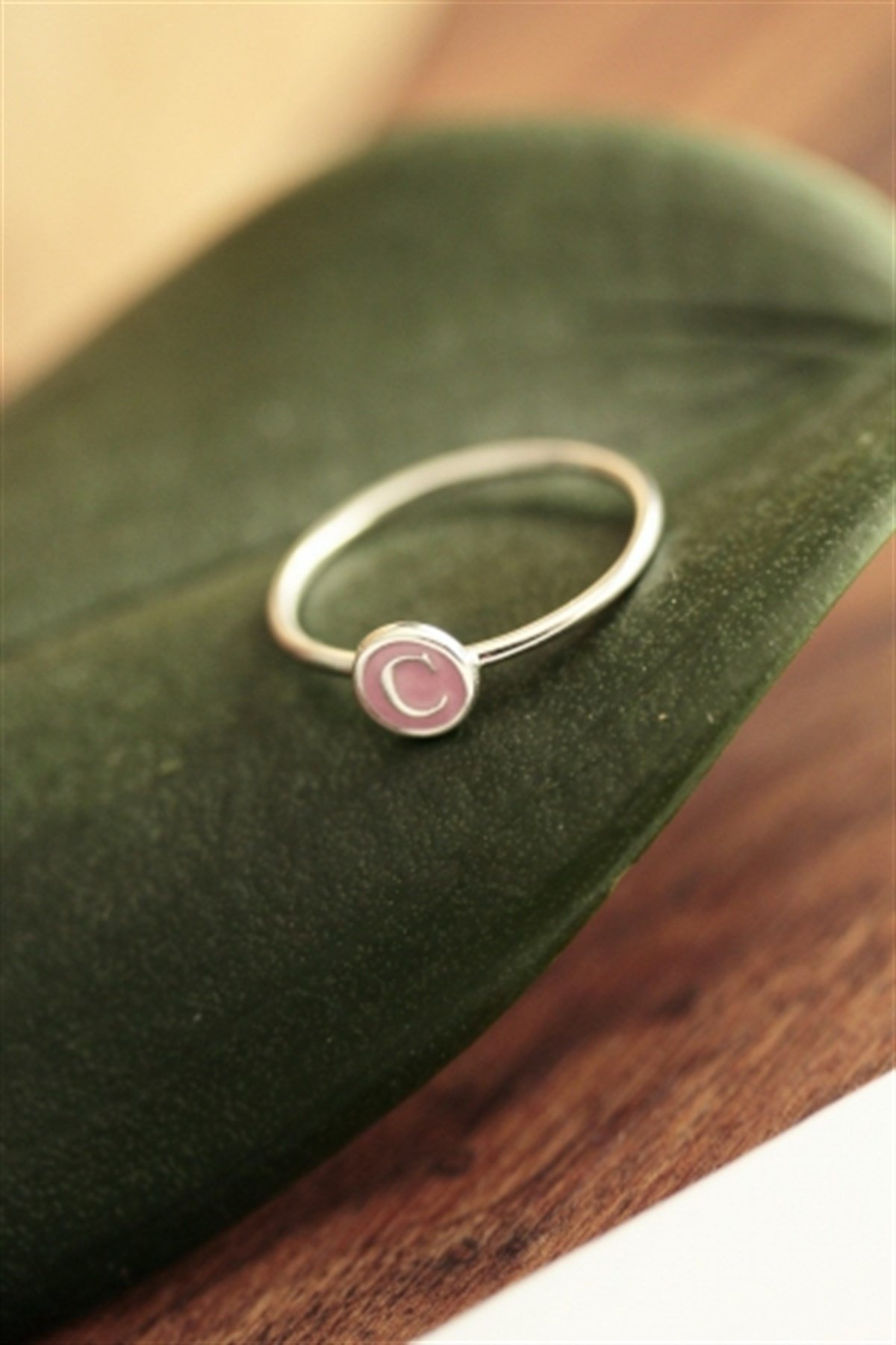 Minimal Harf Yüzük